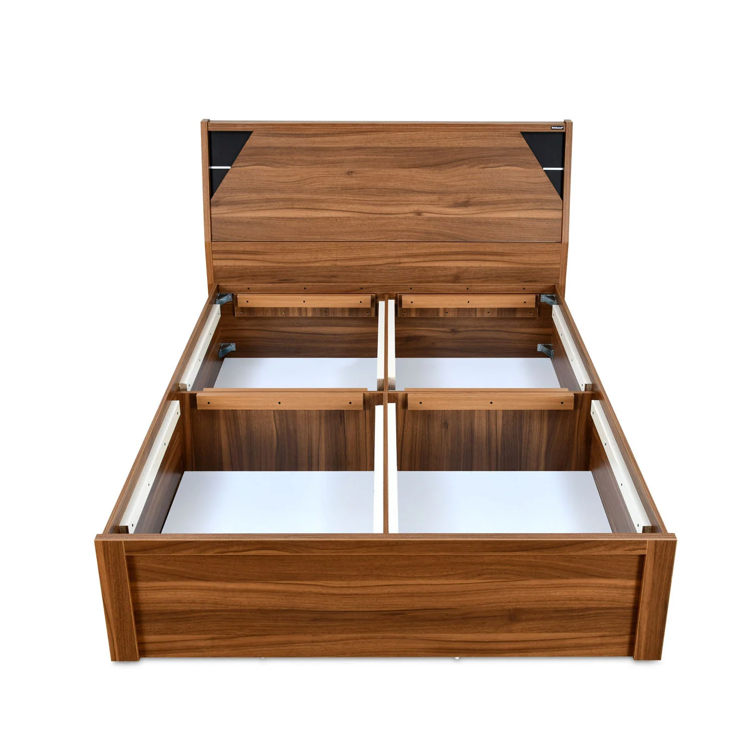 Nilkamal Fremont Engineered Wood King Box Bed (Walnut / Wenge) - Image 10