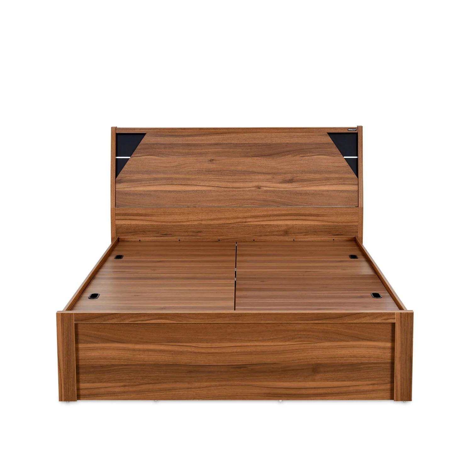 Nilkamal Fremont Engineered Wood King Box Bed (Walnut / Wenge) - Image 4