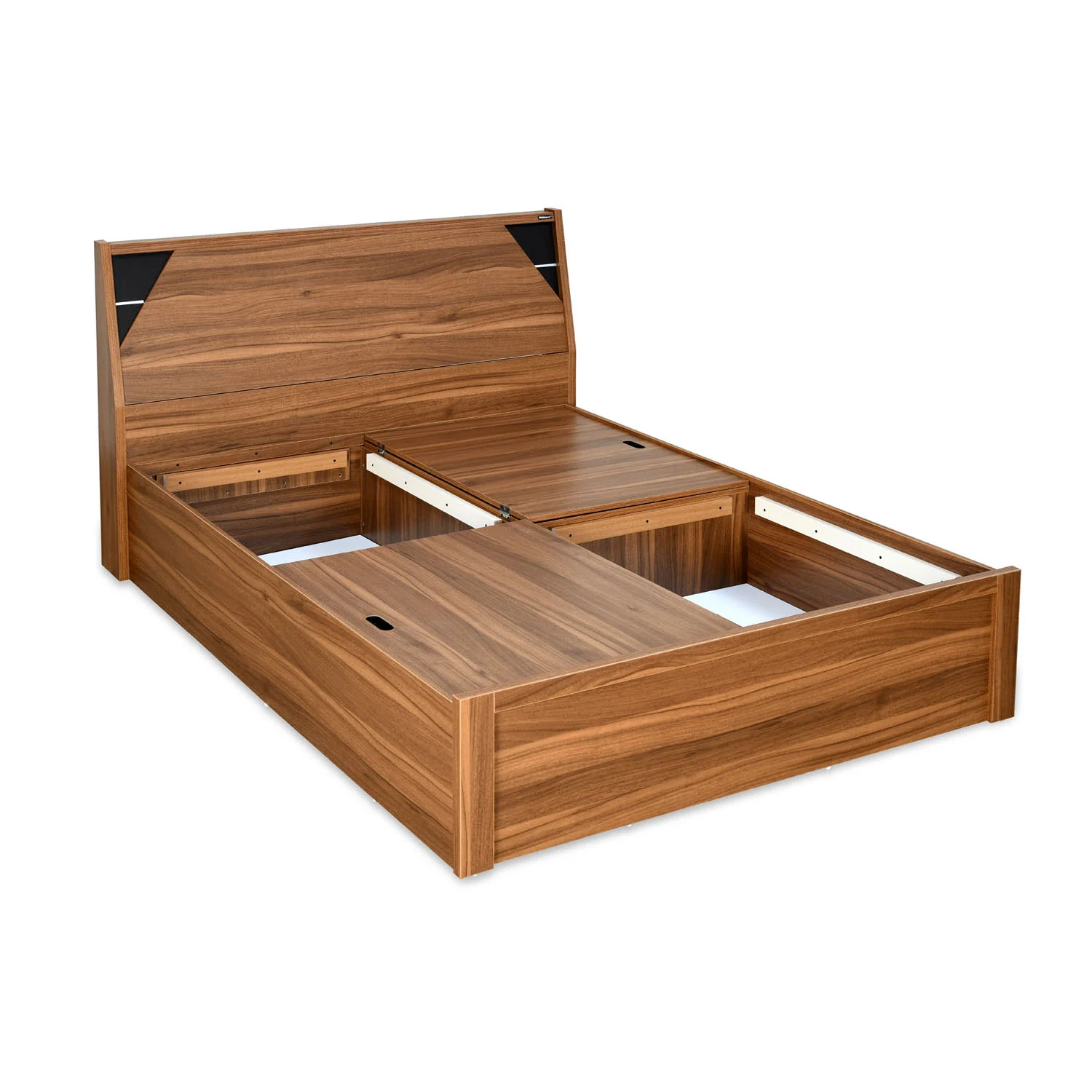 Nilkamal Fremont Engineered Wood King Box Bed (Walnut / Wenge) - Image 9