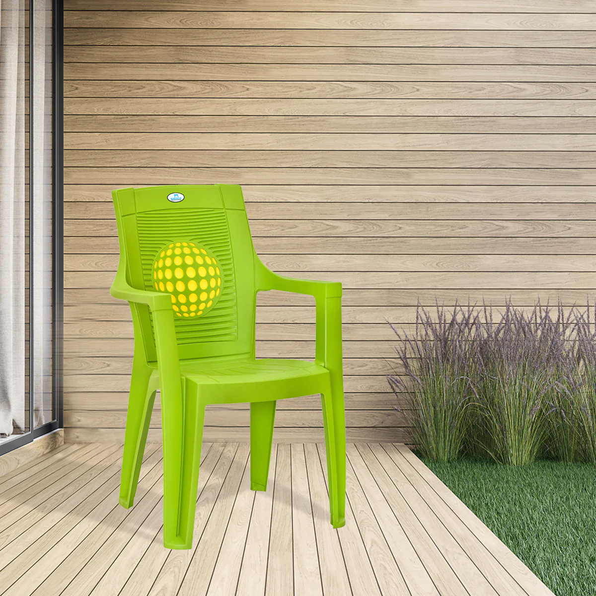 Nilkamal Globe Plastic Arm Chair - Image 5