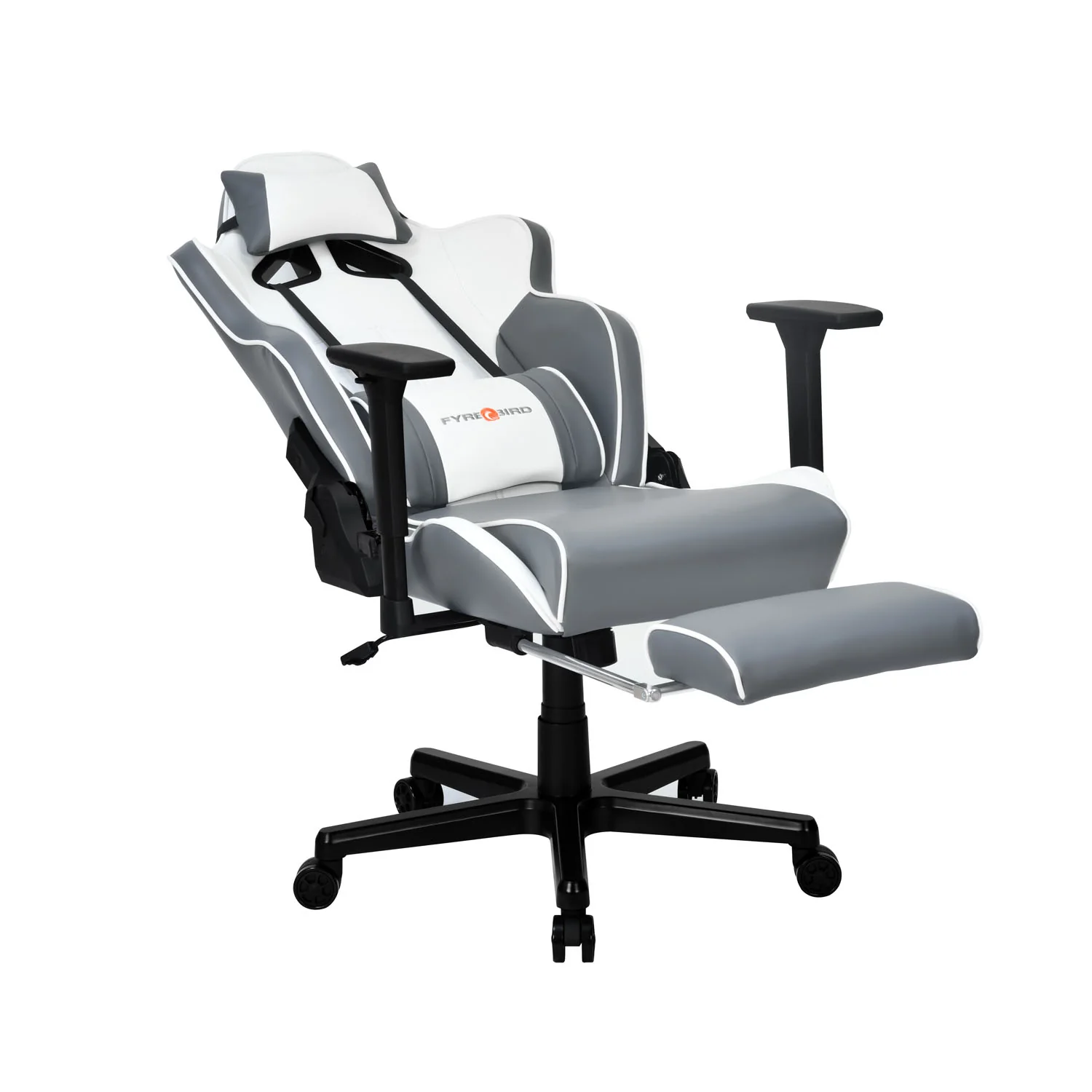 Nilkamal Fyrebird Greta Gaming Chair (Grey / White) - Image 13