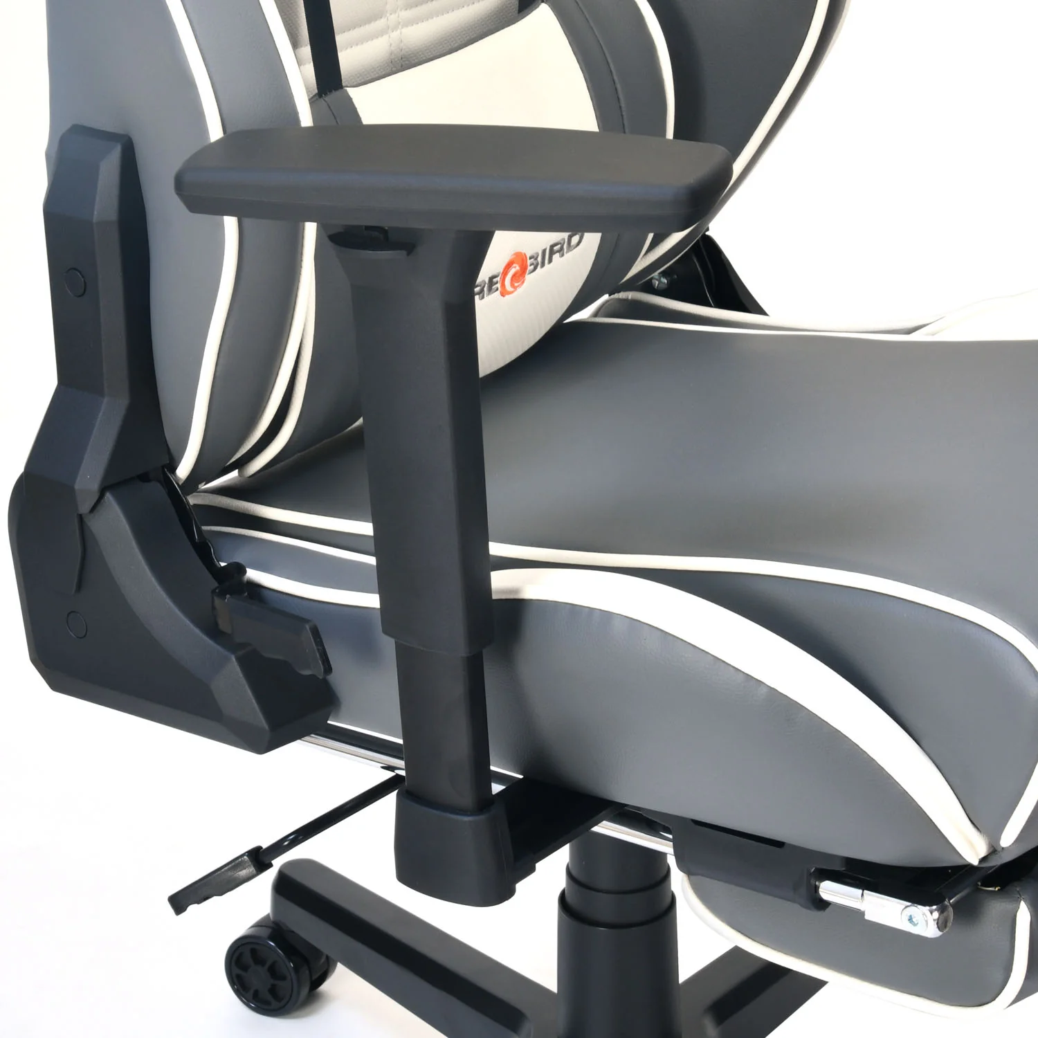 Nilkamal Fyrebird Greta Gaming Chair (Grey / White) - Image 16