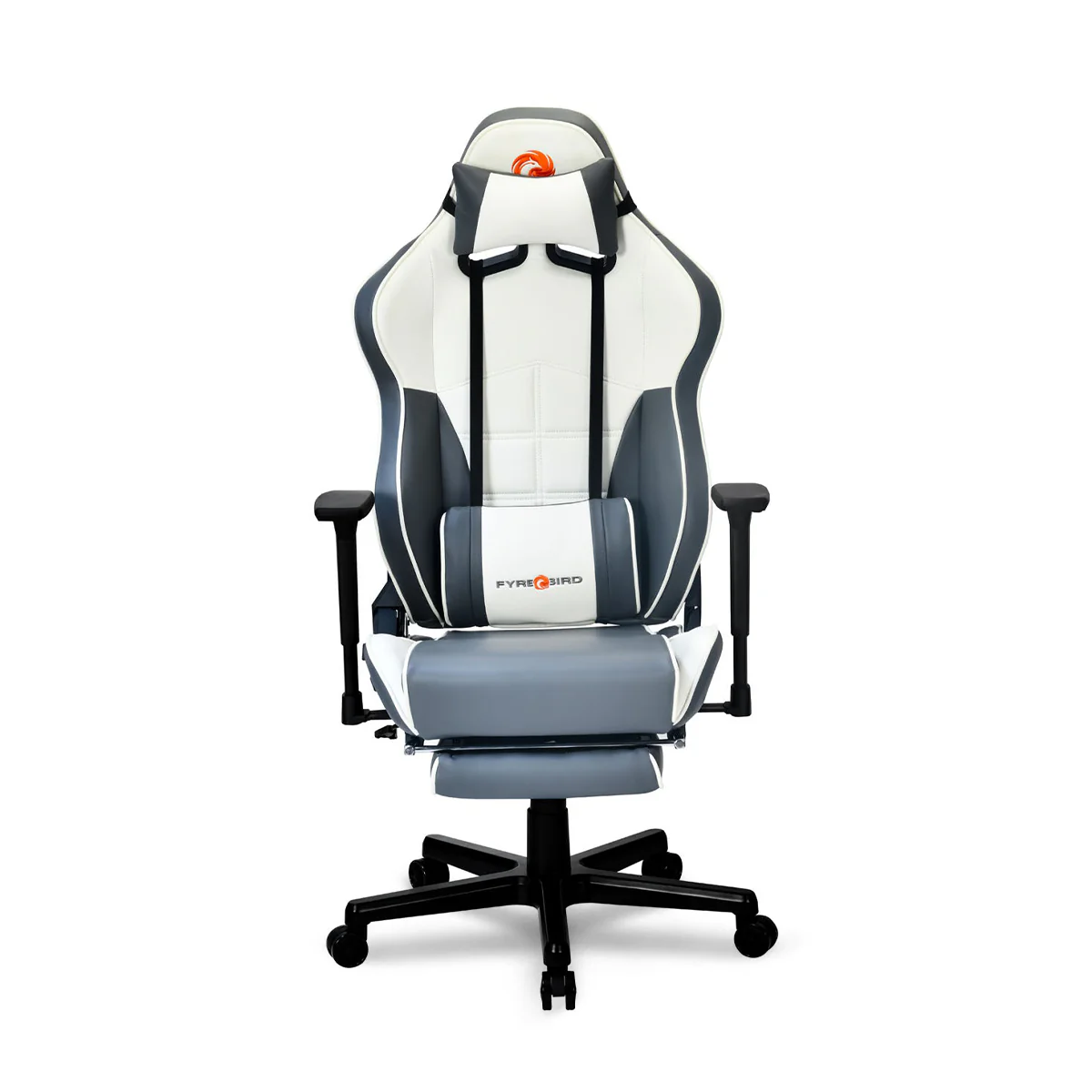 Nilkamal Fyrebird Greta Gaming Chair (Grey / White) - Image 7