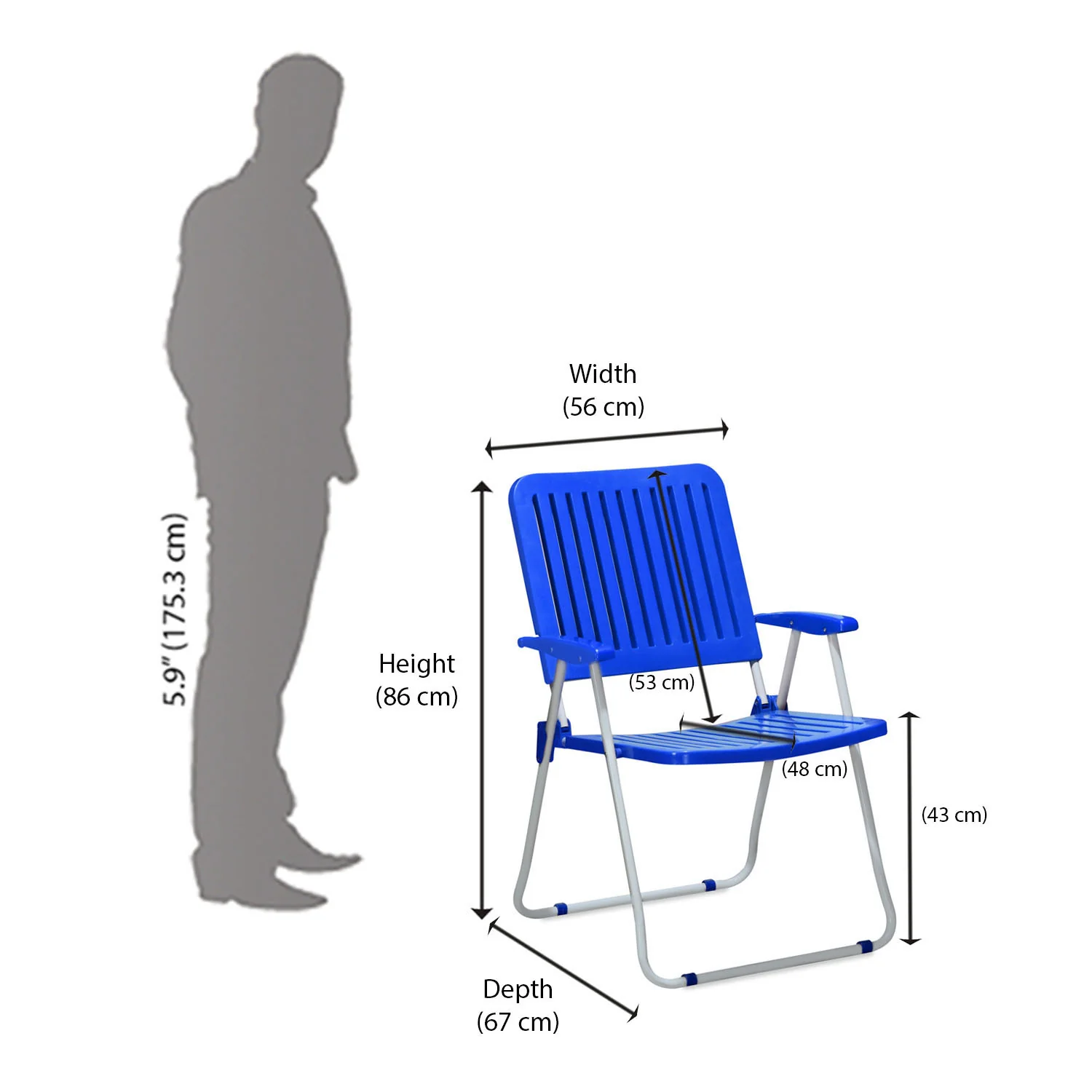 Nilkamal Guest Plastic Folding Chair - Image 11