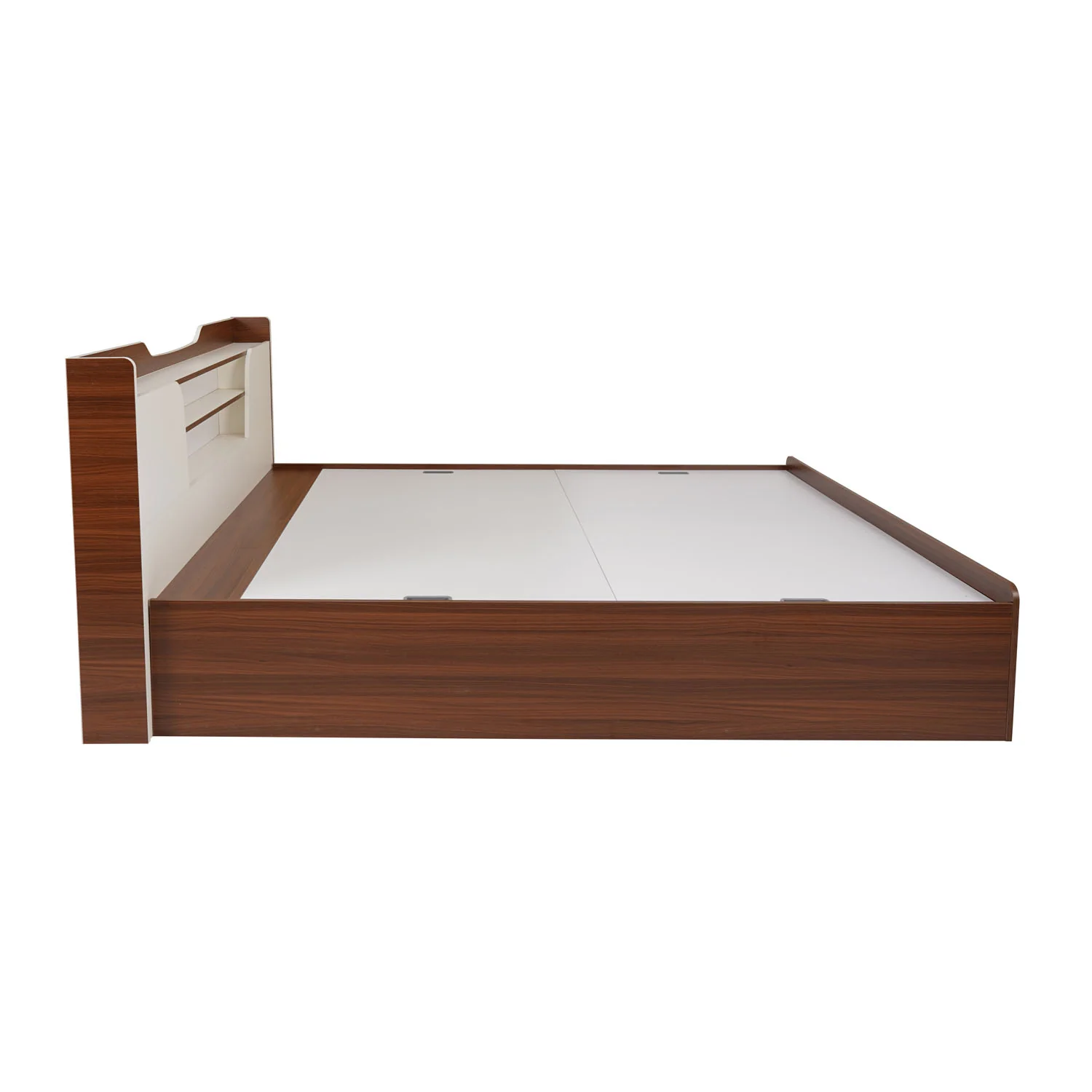 Nilkamal Hawk Calipso King Bed With Storage (Classic Plank Walnut/White) - Image 4