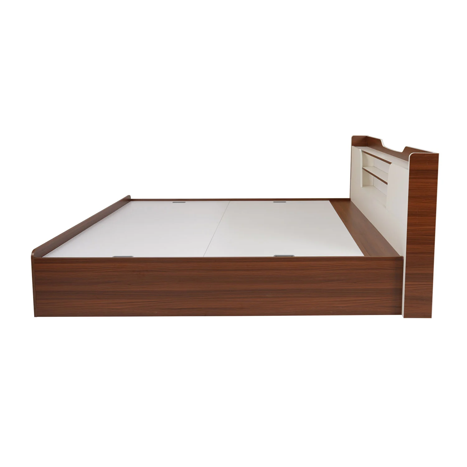 Nilkamal Hawk Calipso King Bed With Storage (Classic Plank Walnut/White) - Image 7