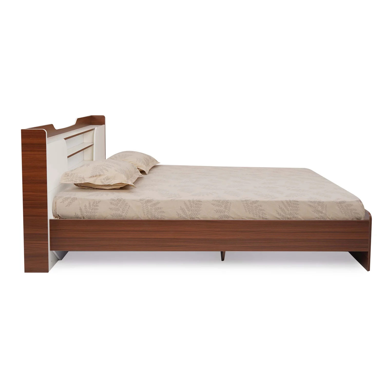 Nilkamal Hawk Calipso King Bed Without Storage (Classic Plank Walnut/White) - Image 6