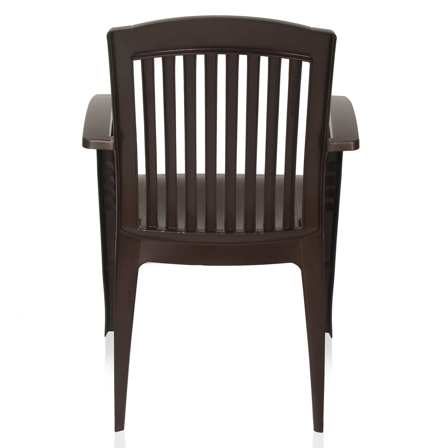 Nilkamal Heritage Plastic Arm Chair (Weather Brown) - Image 9
