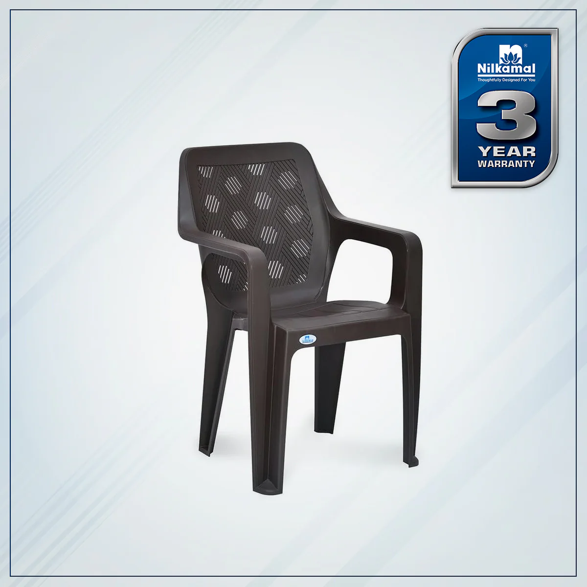 Nilkamal Hexa Plastic Chair with Arm Rest - Image 32