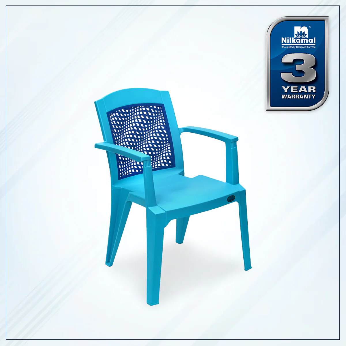 Nilkamal Illusion Plastic Arm Chair - Image 12