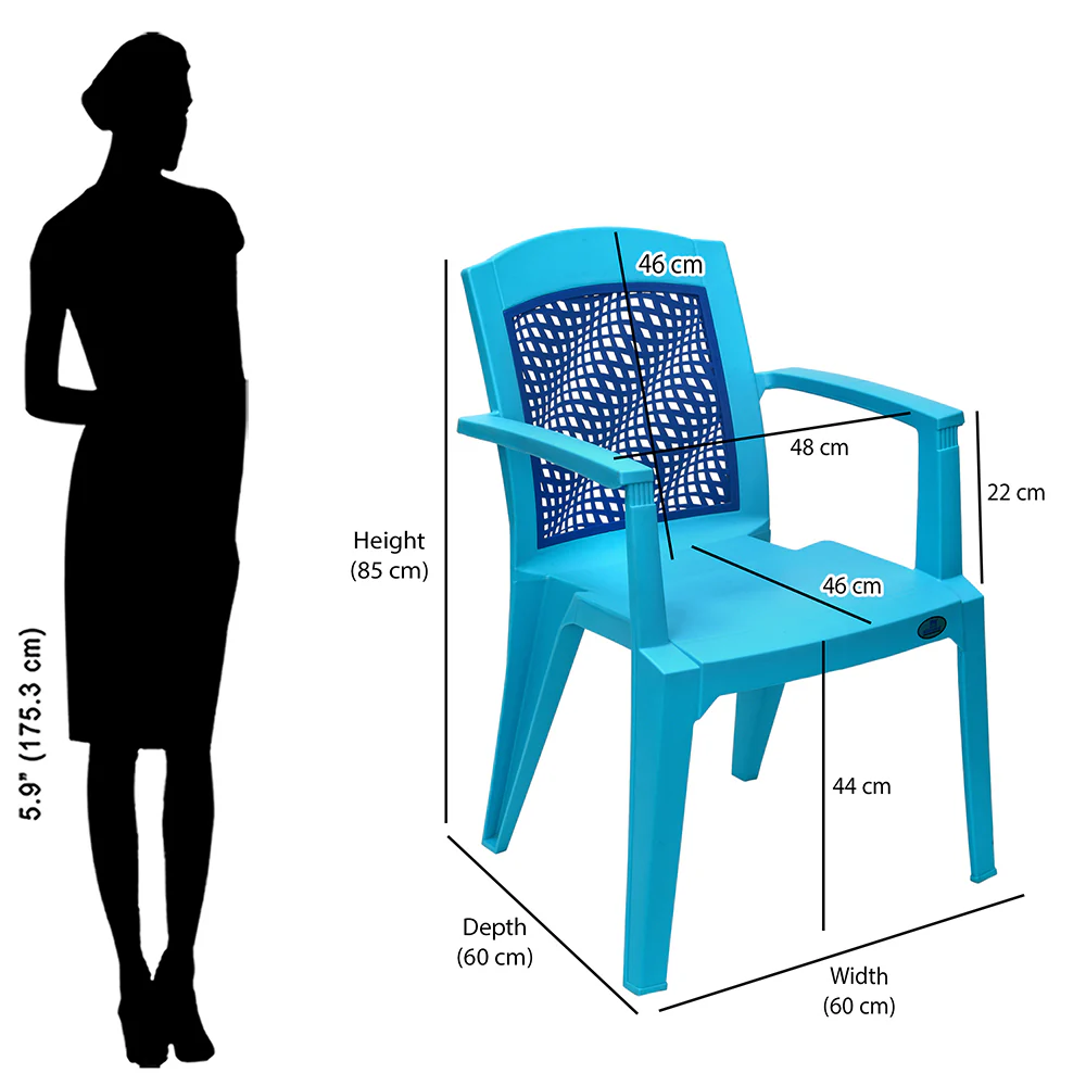 Nilkamal Illusion Plastic Arm Chair - Image 19