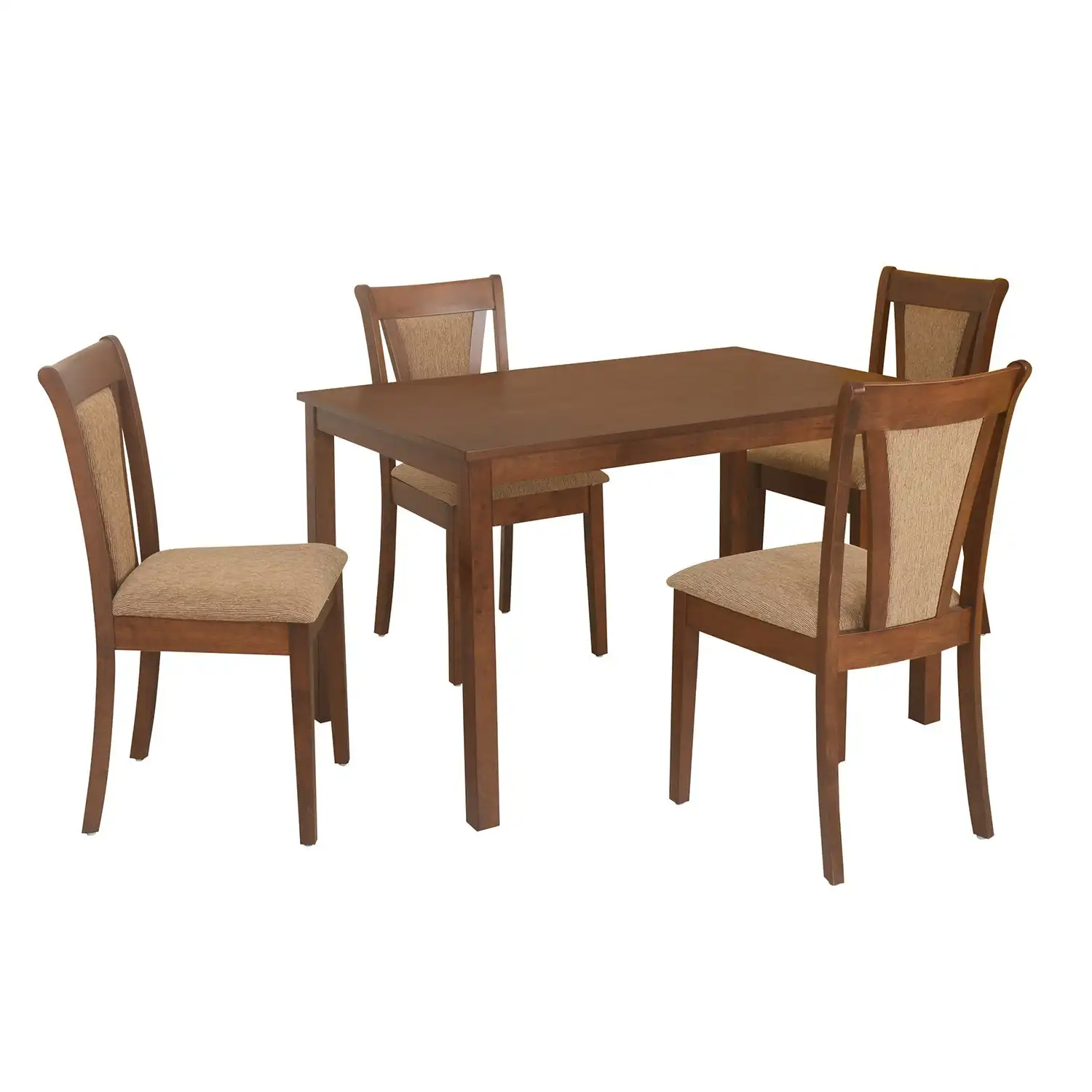 Nilkamal Jewel 4 Seater Dining Set (Walnut) - Image 2