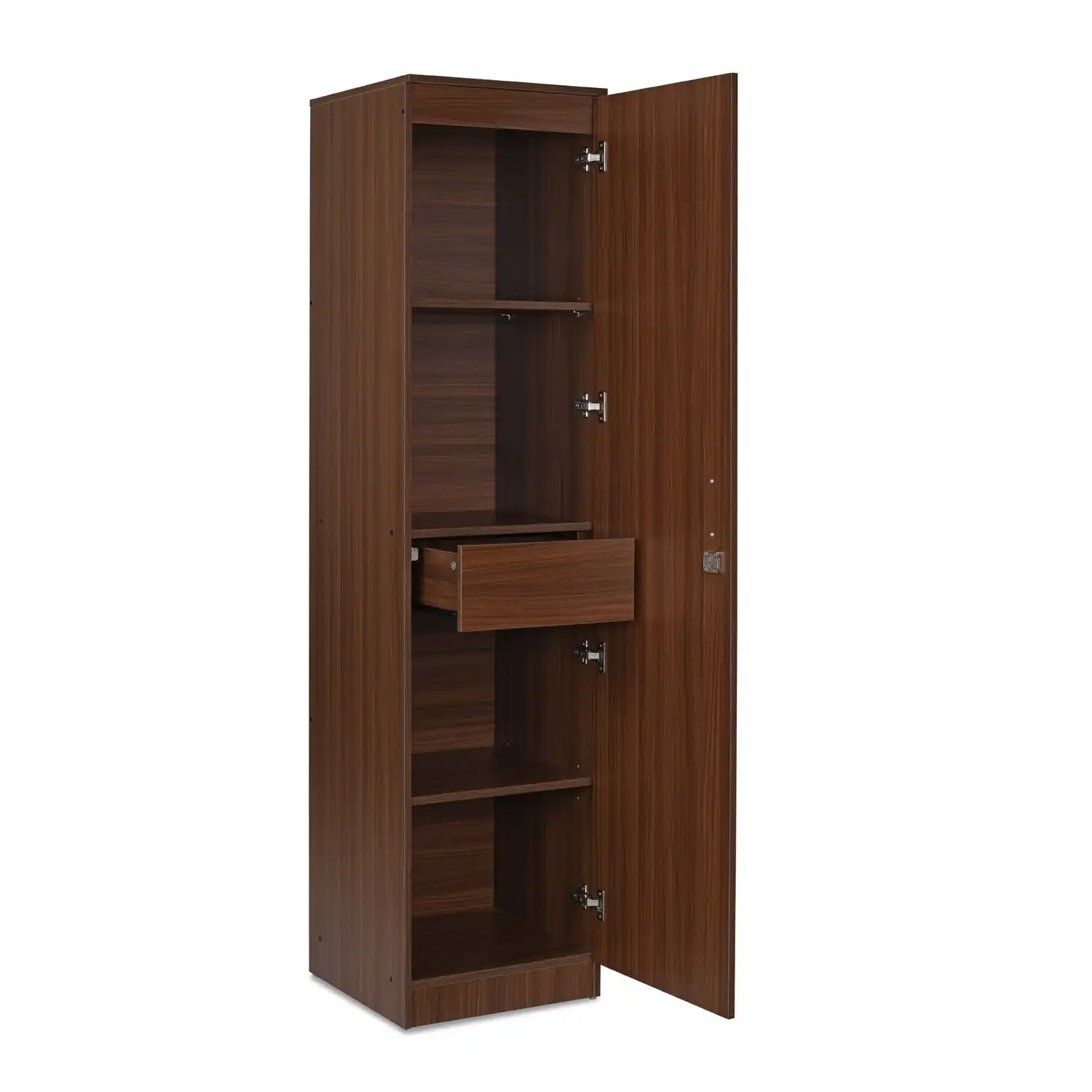 Nilkamal Joyce 1 Door Wardrobe (Classic Walnut) - Image 5