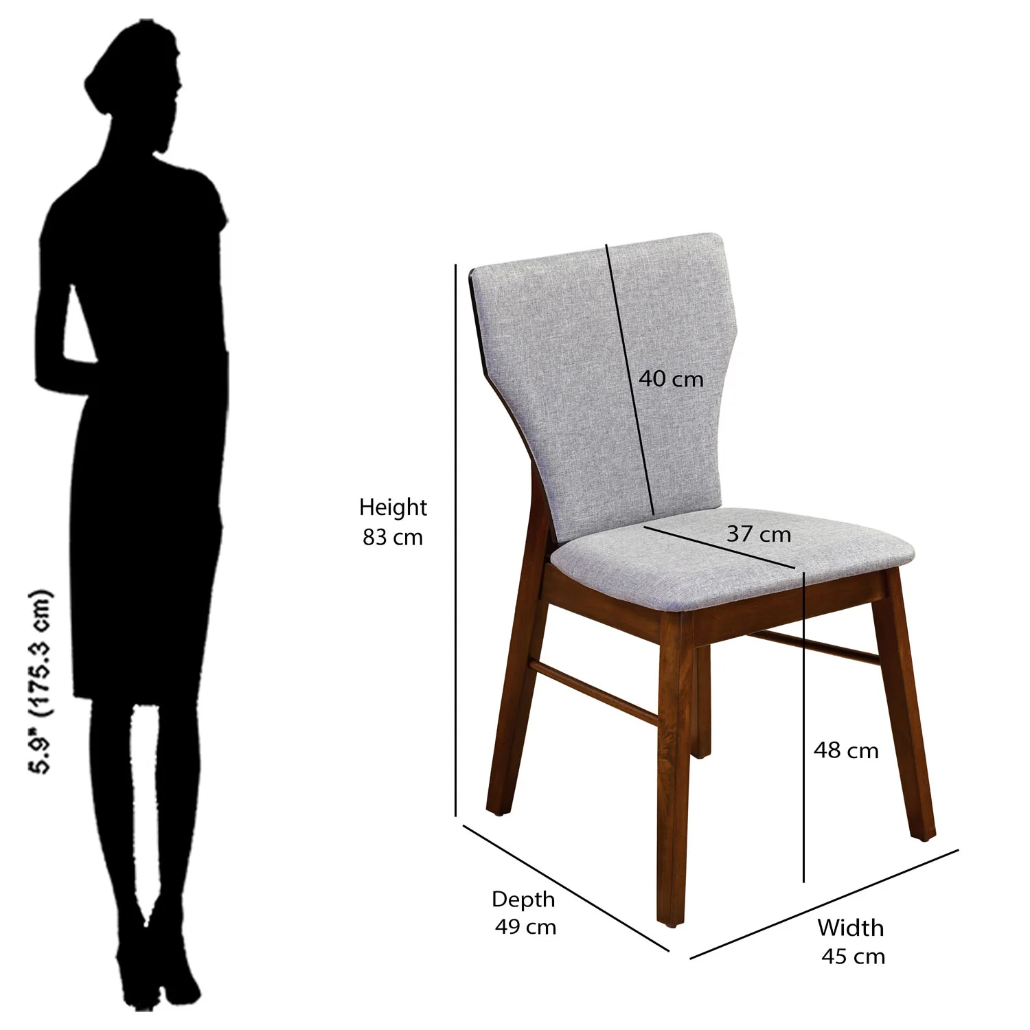 Nilkamal Kylo 4 Seater Dining Set (Rio Brown) - Image 13