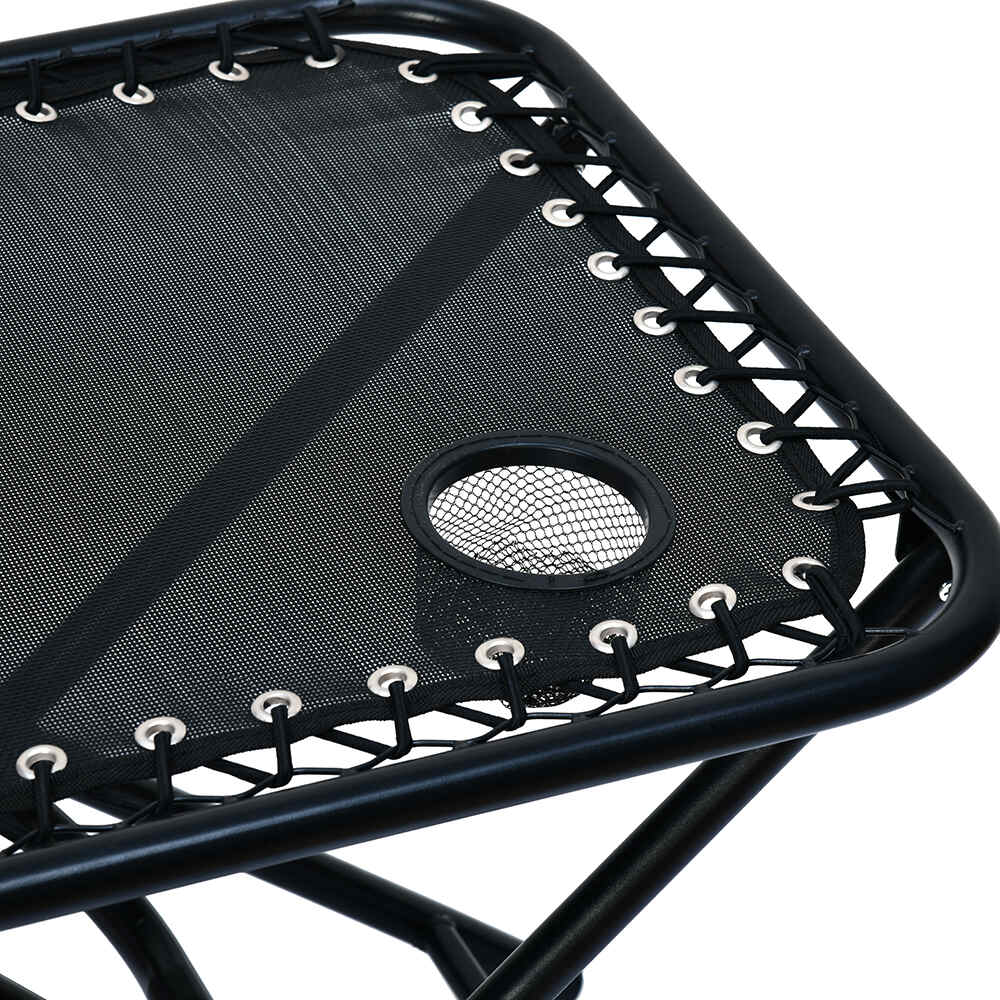 Nilkamal Lisle Foldable Easy Chairs + Table Set (Black) - Image 18