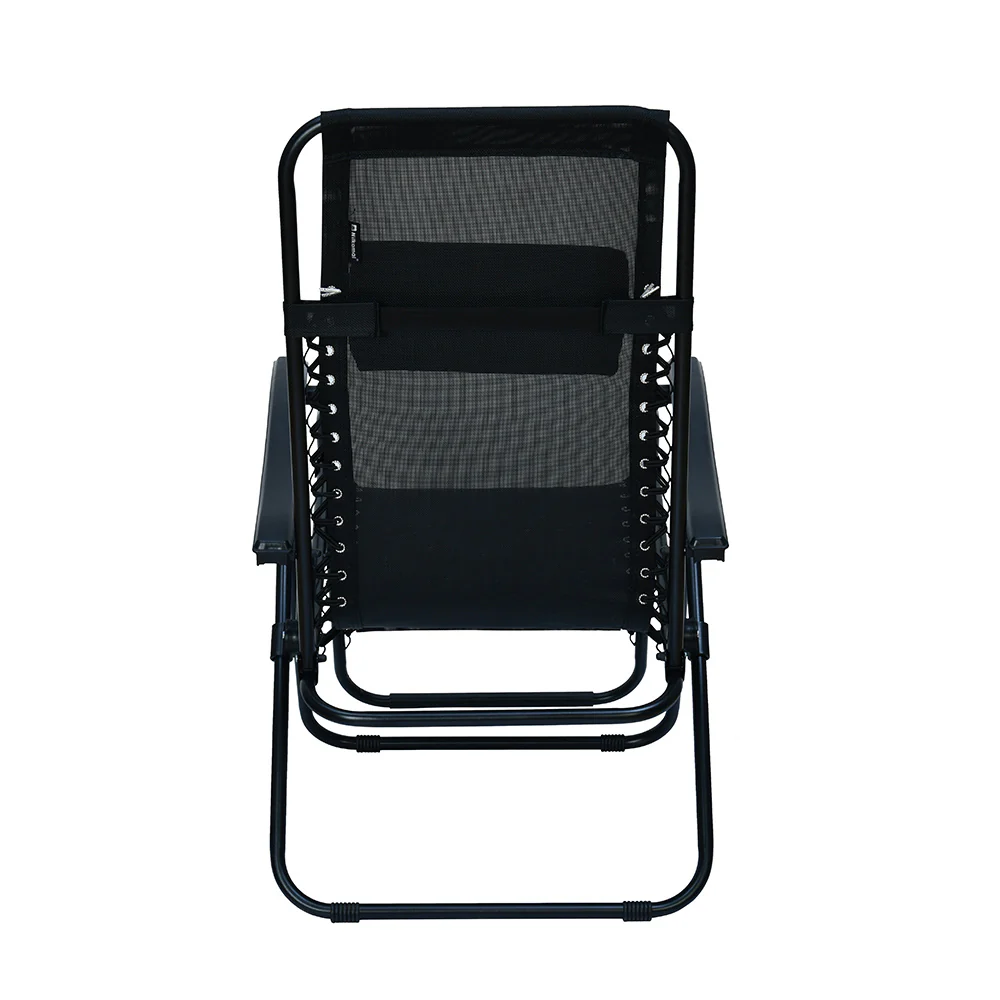 Nilkamal Lisle Foldable Easy Chairs + Table Set (Black) - Image 8