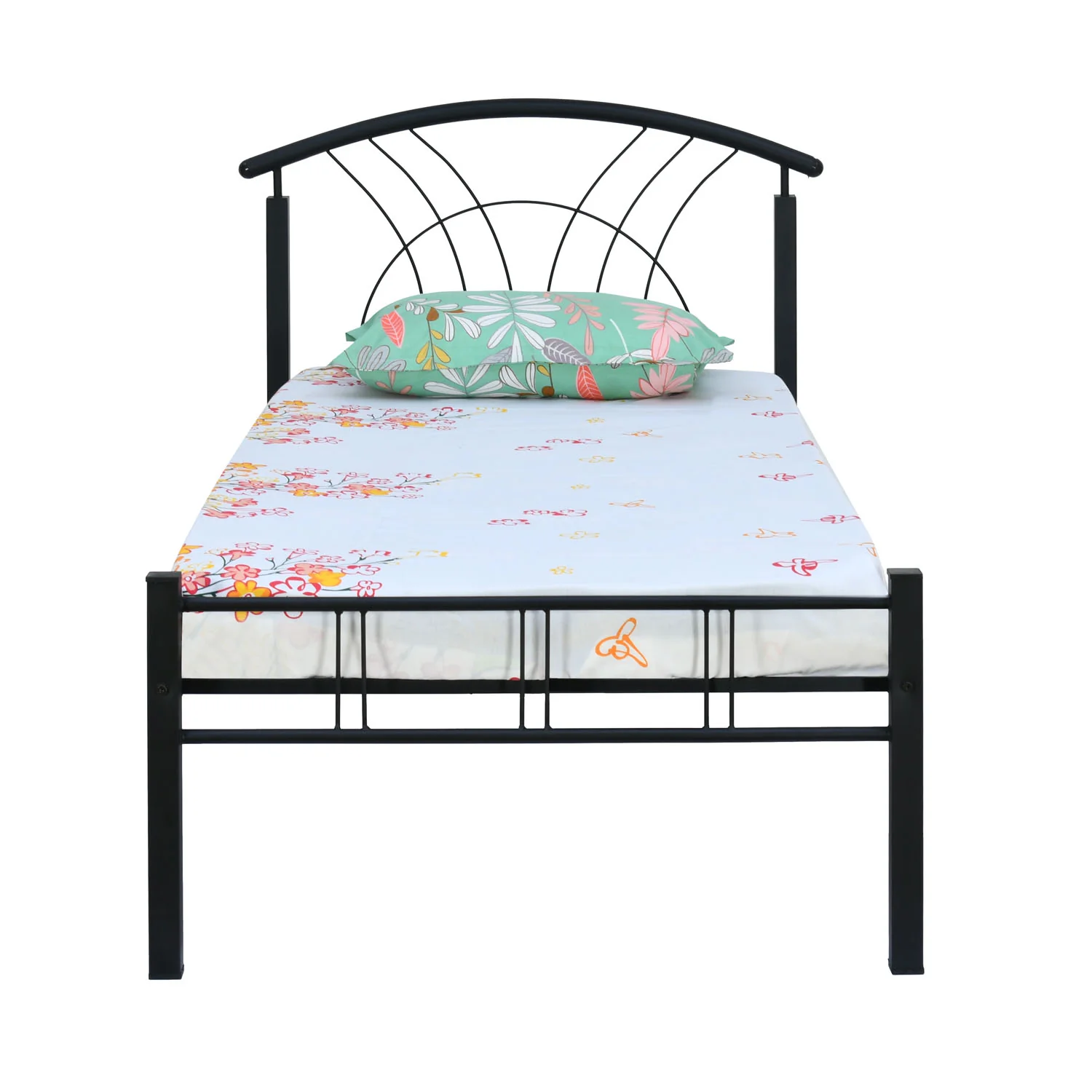 Nilkamal Lucas Neo Metal Single Bed (Black) - Image 6