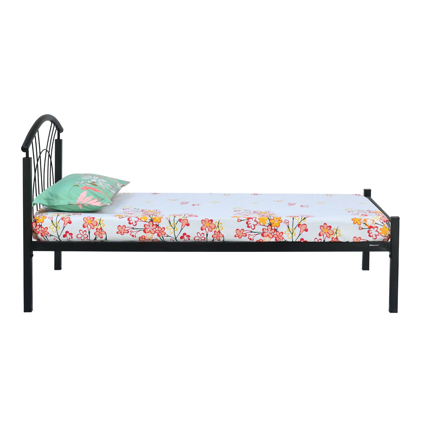 Nilkamal Lucas Neo Metal Single Bed (Black) - Image 8