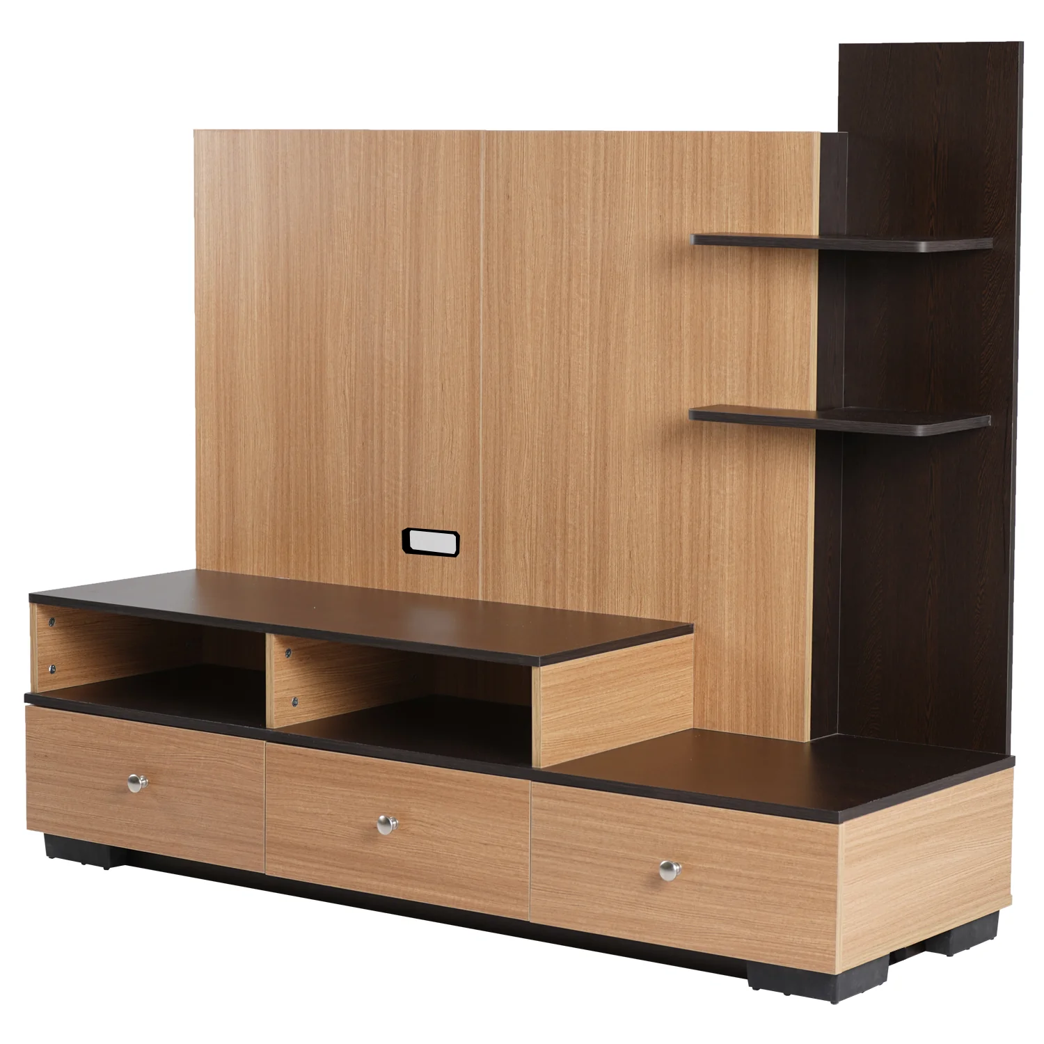 Nilkamal Macario Wall Unit (New Wenge / Urban Teak) - Image 4