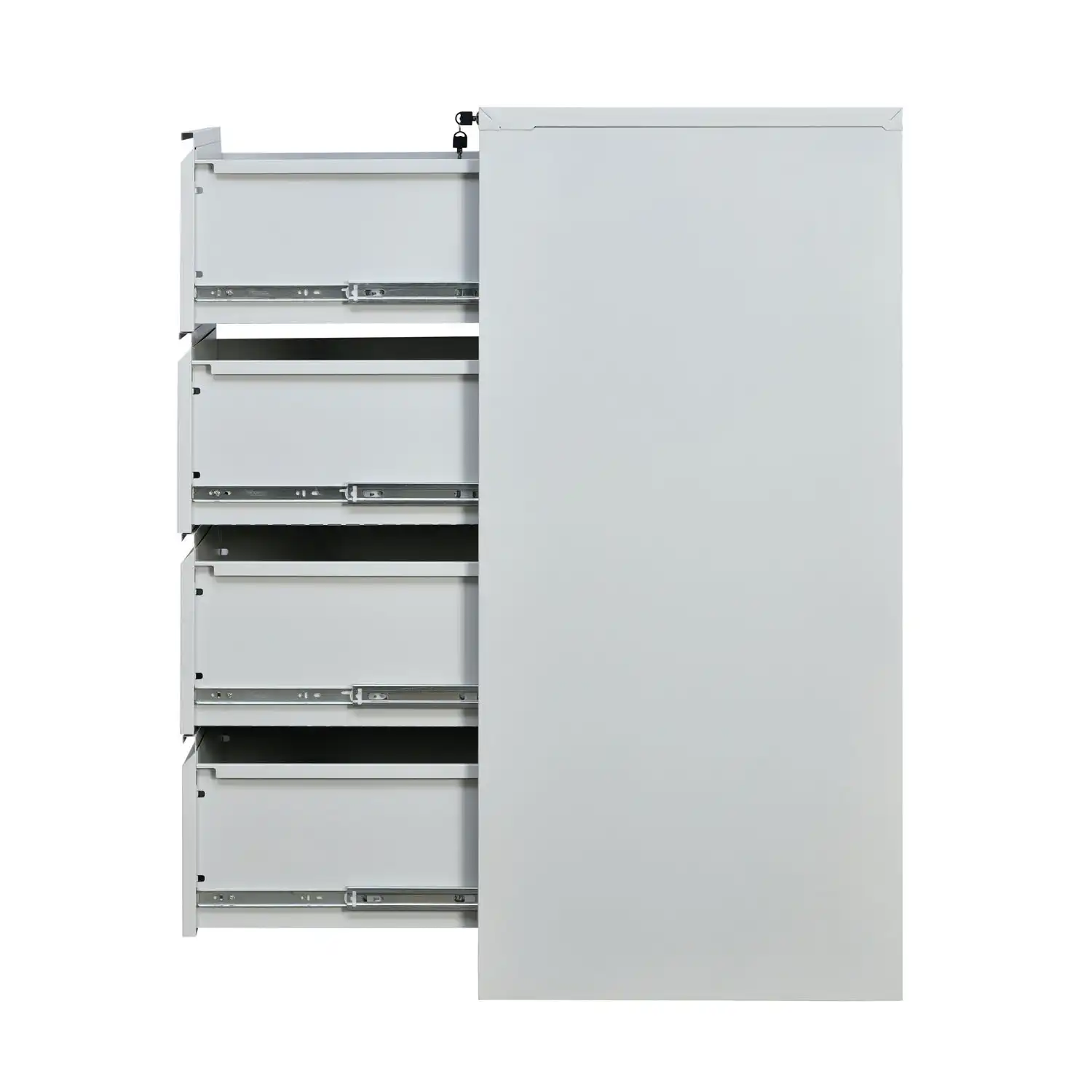 Nilkamal Magna 4 Door Filing Cabinet (Grey) - Image 7