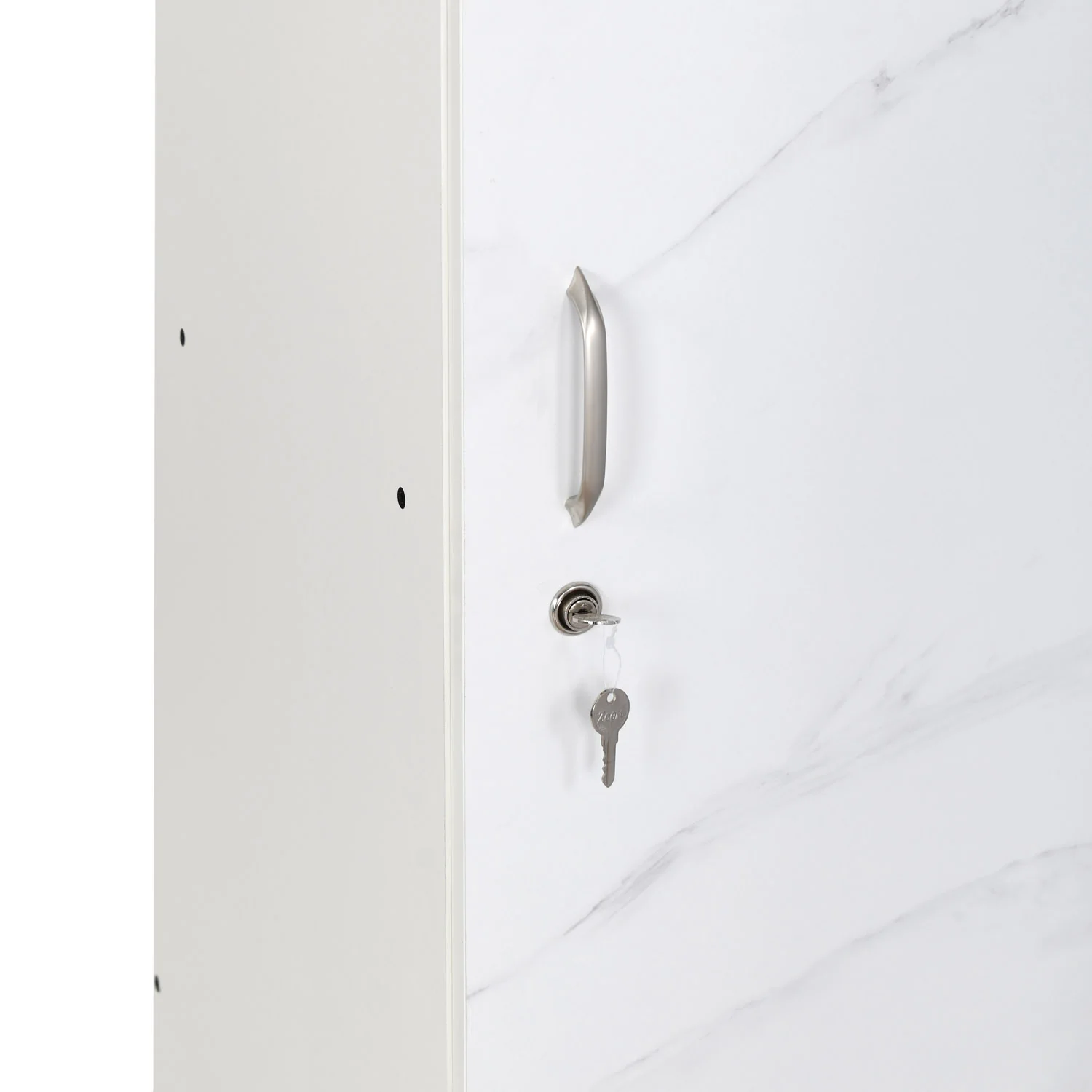 Nilkamal Marbito 1 Door Wardrobe (White) - Image 6