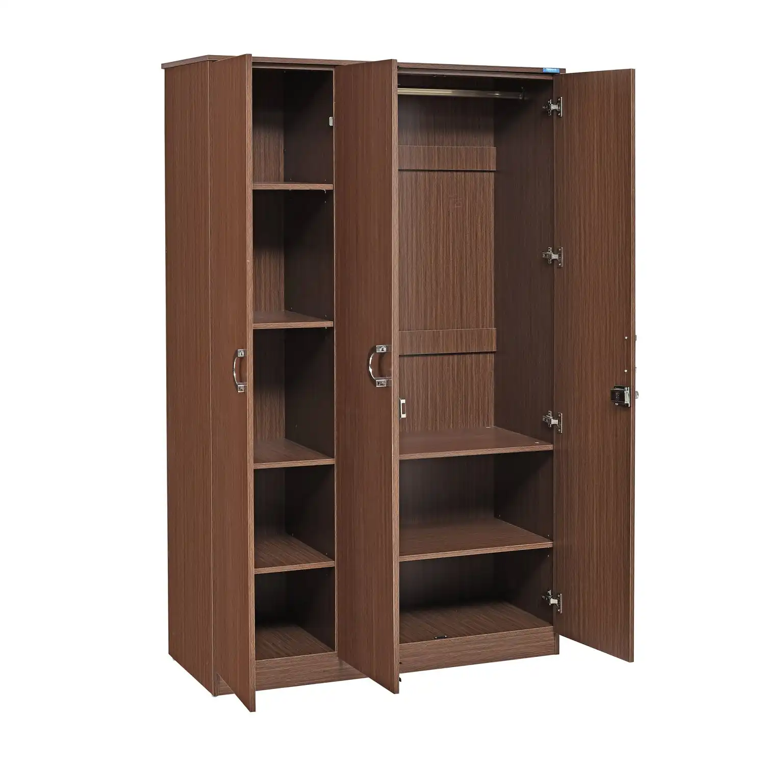 Nilkamal Massif 3 Door Wardrobe (Legno Oak) - Image 5