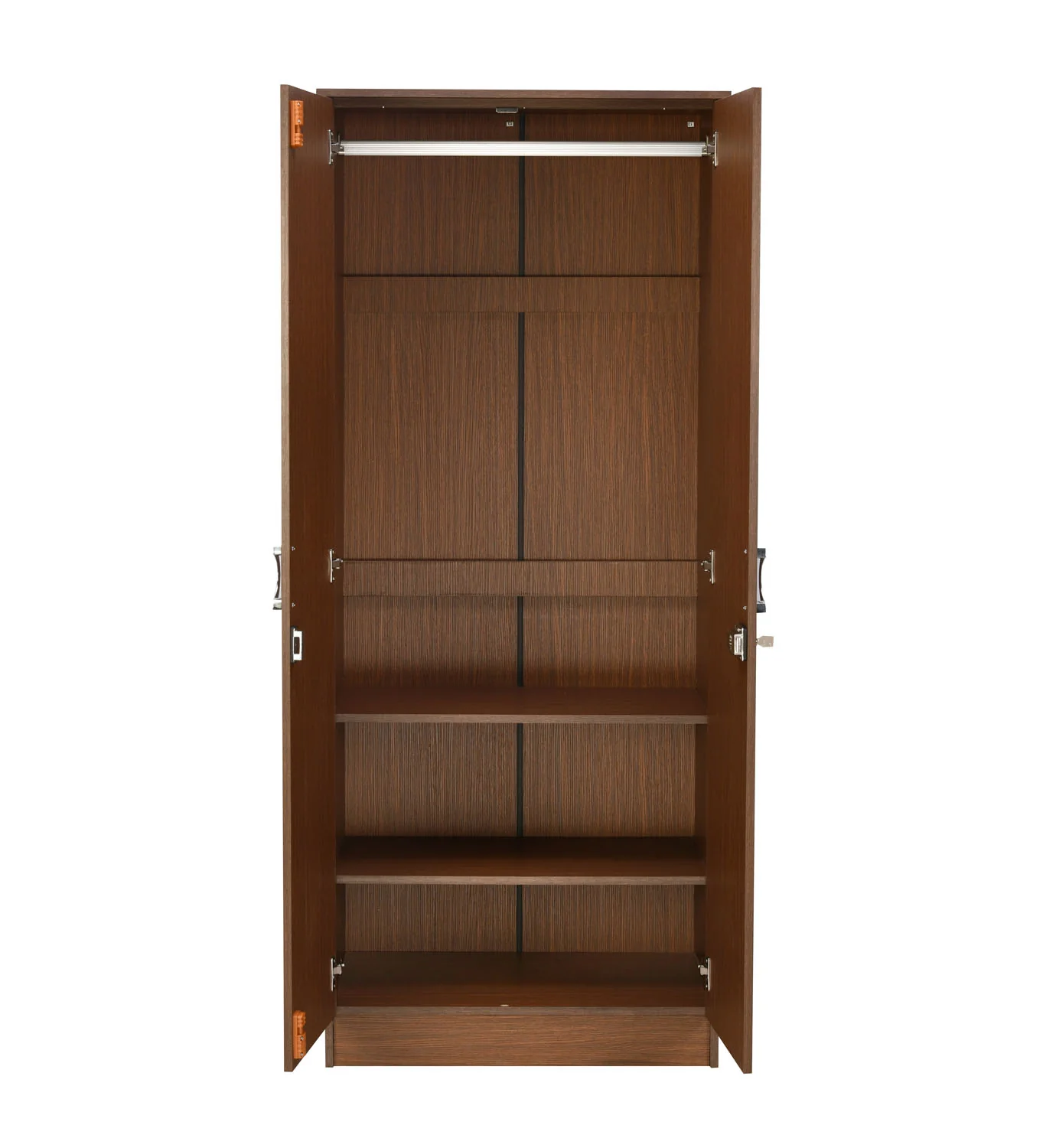 Massif 2 Door Wardrobe With Mirror (Urban Walnut) - Image 4