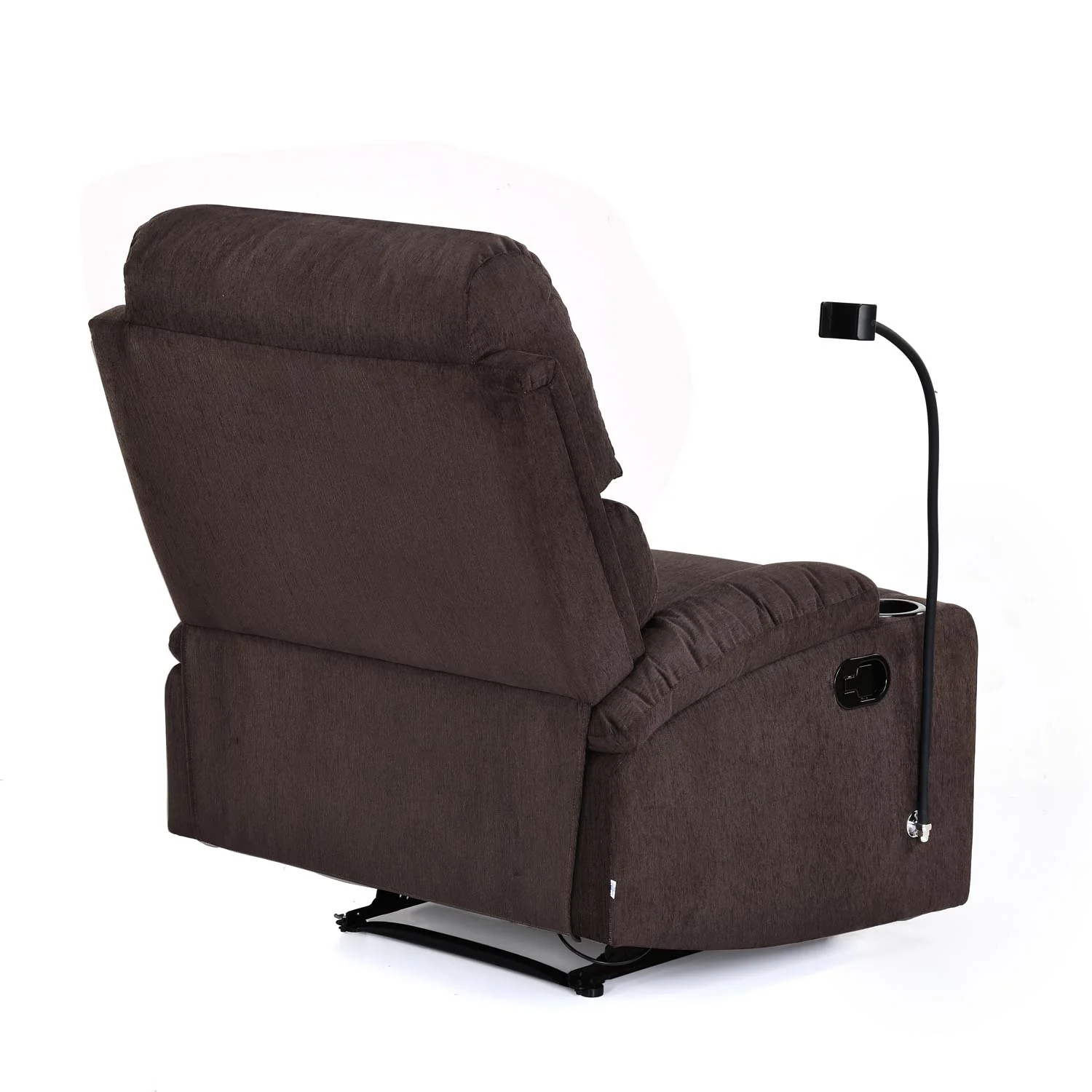 Nilkamal Matt 1 Seater Manual Recliner with Cup & Mobile Holder (Cocoa Brown) - Image 13