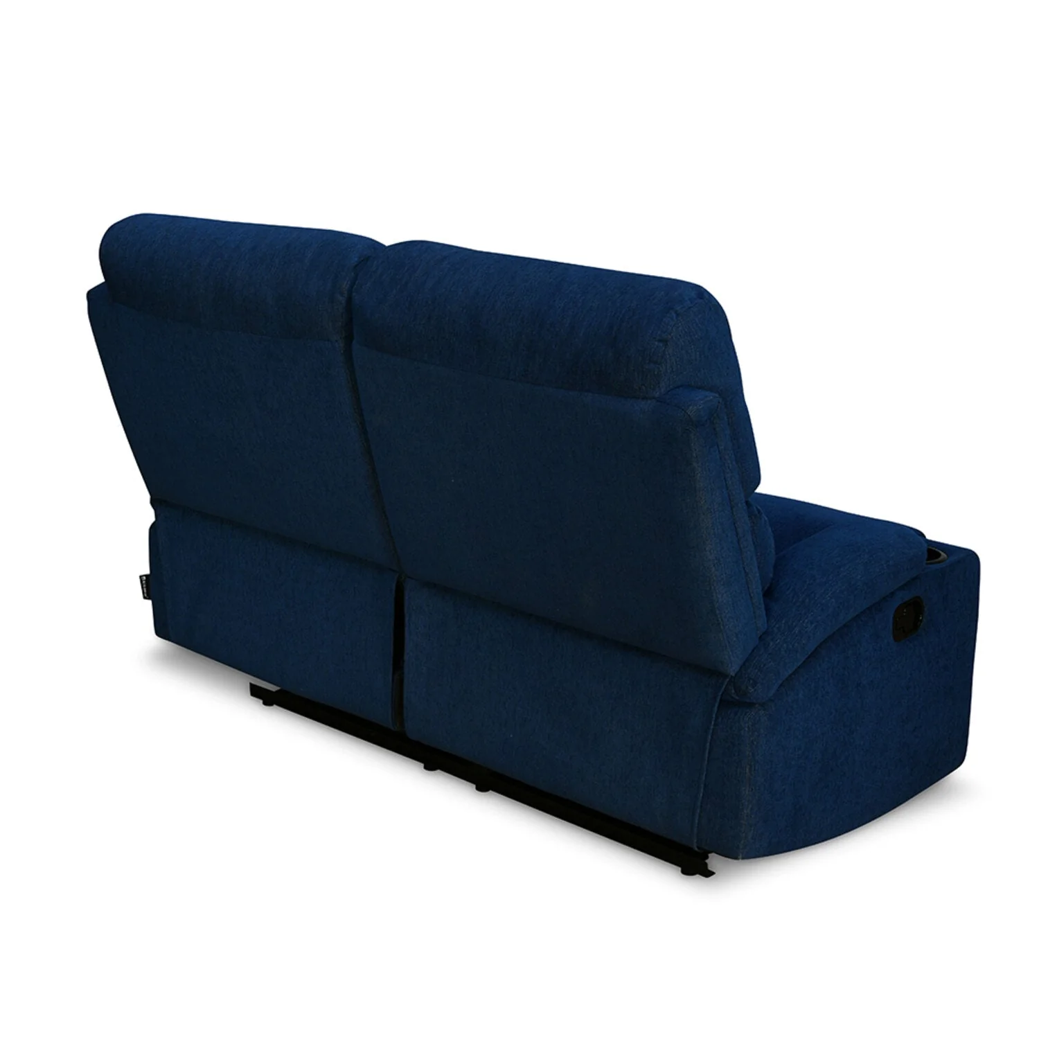Nilkamal Matt 2 Seater Recliner Sofa with Cup Holder (Blue) - Image 5