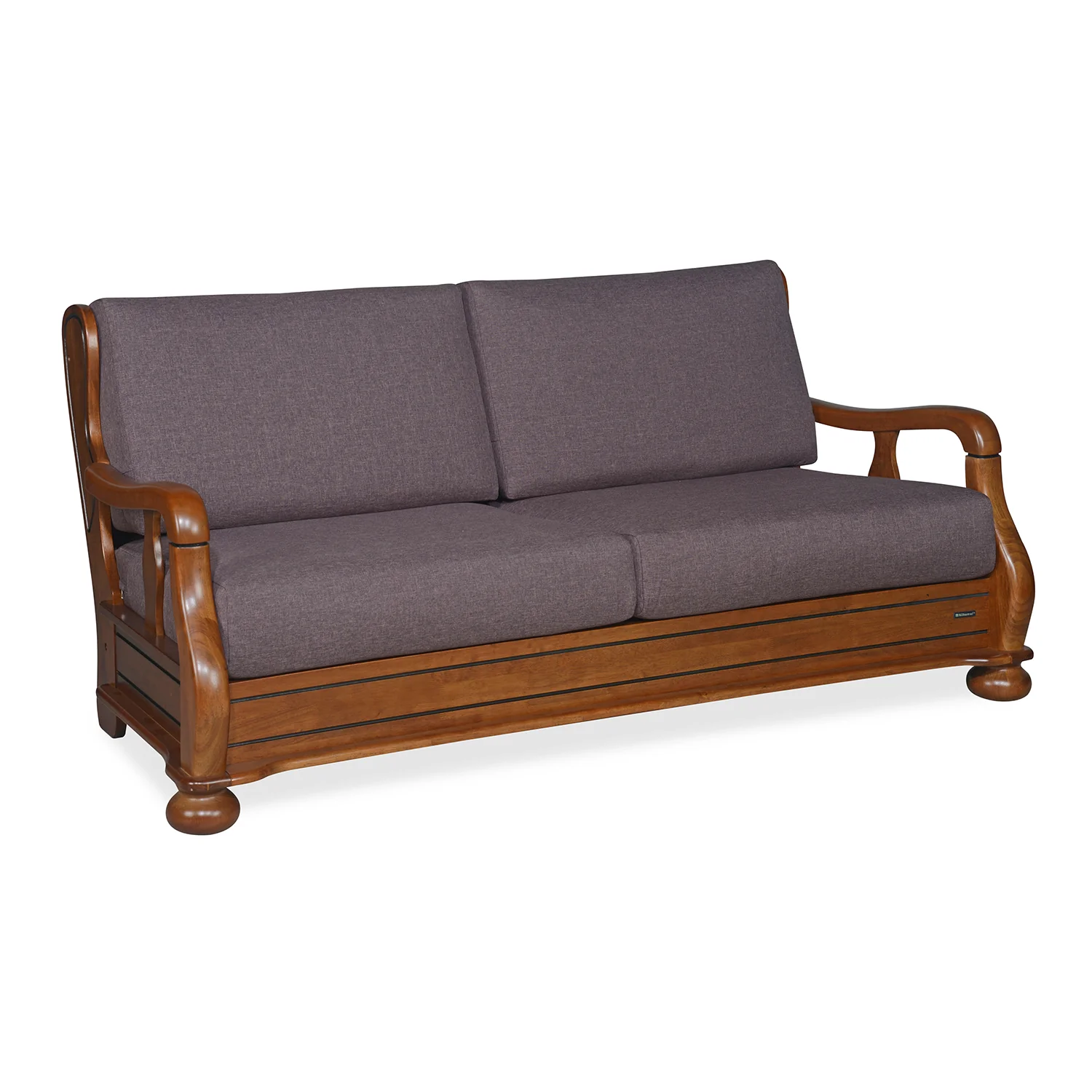 Nilkamal Melbourne 3 Seater Sofa (Wenge) - Image 5