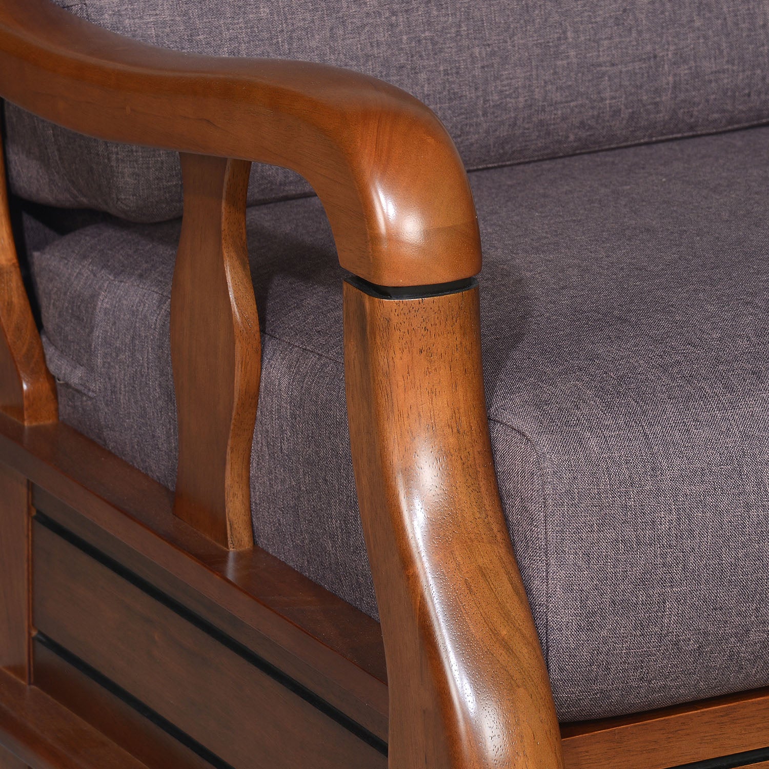Nilkamal Melbourne 3 Seater Sofa (Wenge) - Image 6