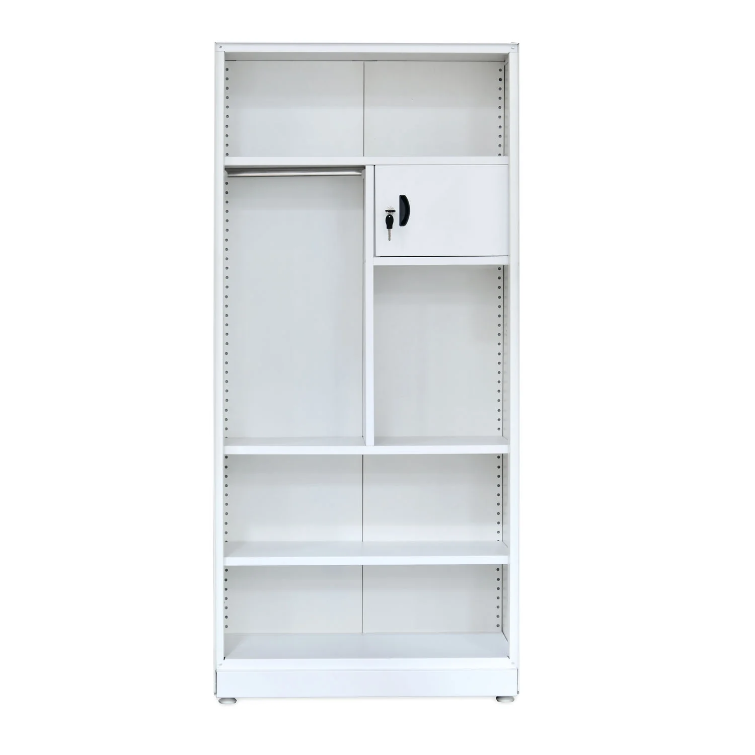Nilkamal Mercury 2 Door Steel Wardrobe (Voilet / White) - Image 8