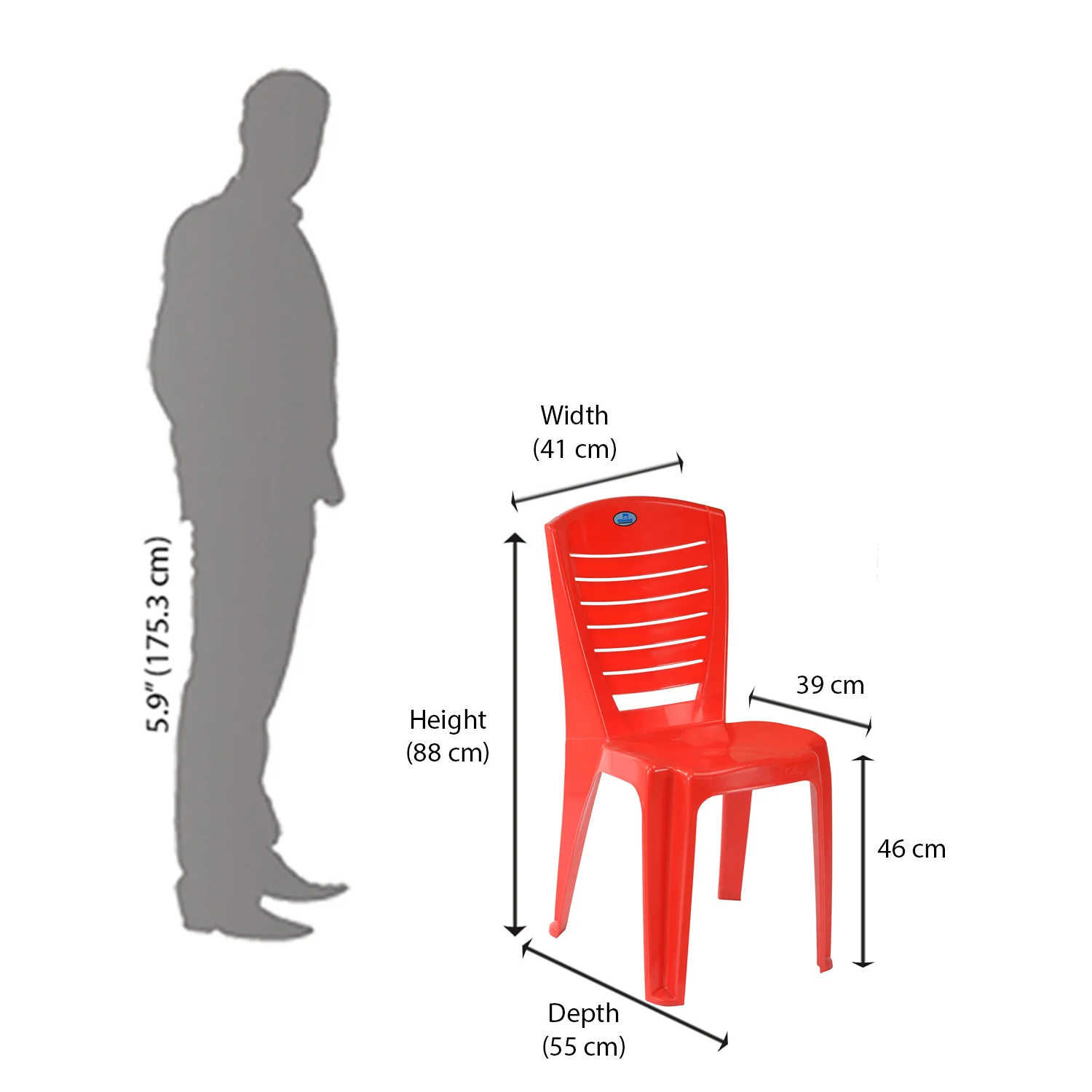 Nilkamal Meridian 1 + 4 Chairs Plastic Dining Set - Image 16