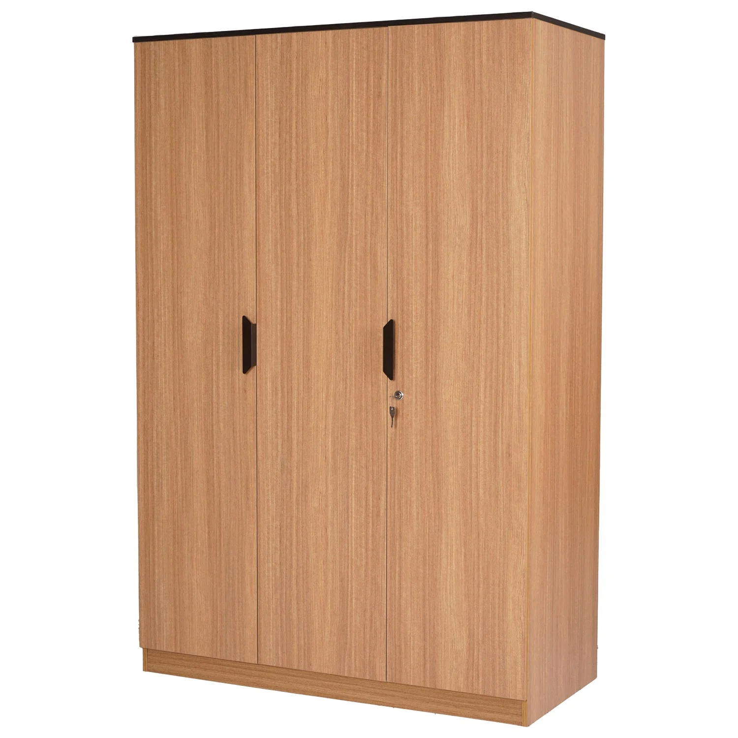 Nilkamal Milford 3 Door Wardrobe (Urban Teak) - Image 3