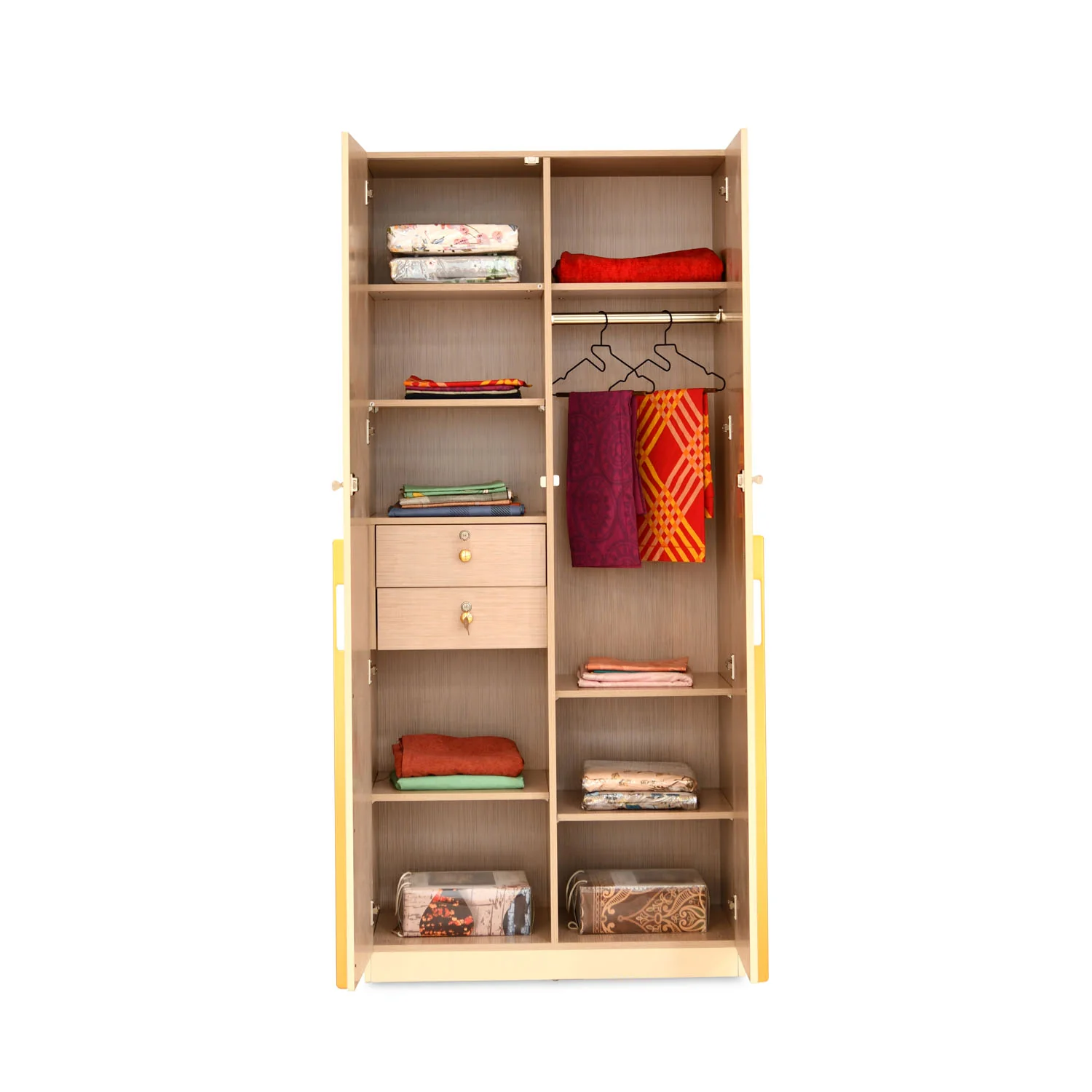 Nilkamal Mirage 2 Door Wardrobe (Ivory) - Image 12