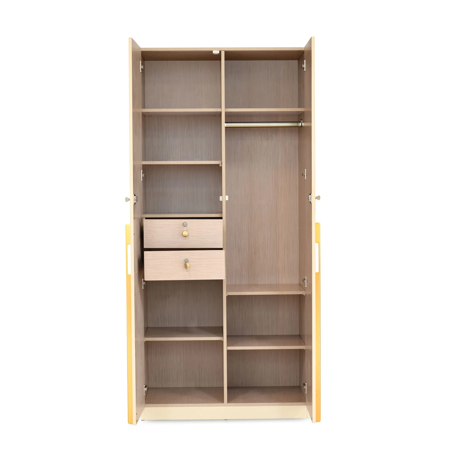 Nilkamal Mirage 2 Door Wardrobe (Ivory) - Image 7