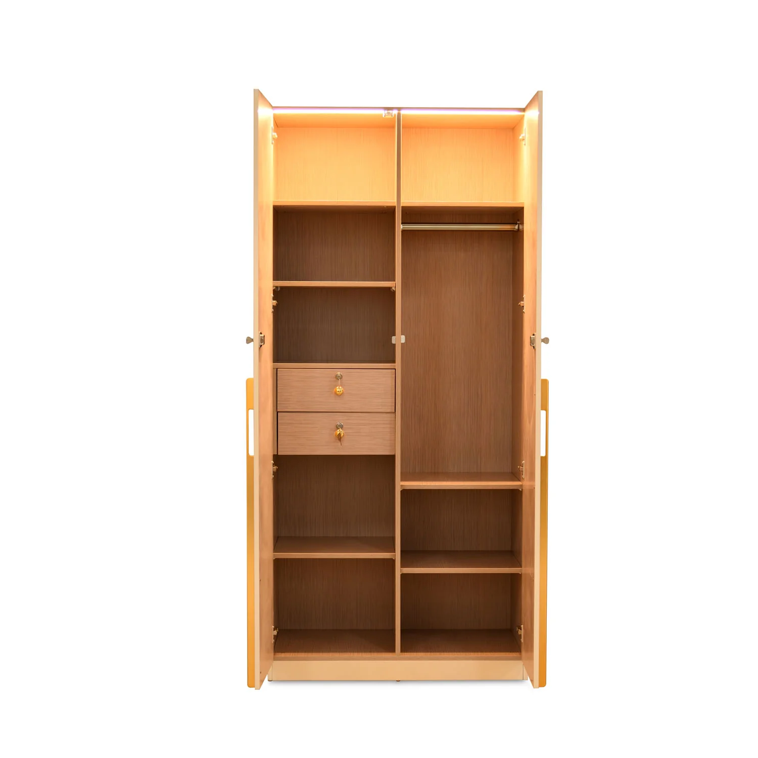 Nilkamal Mirage 2 Door Wardrobe (Ivory) - Image 9