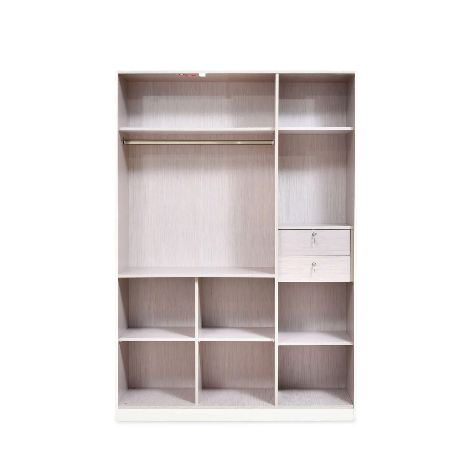 Nilkamal Mirage Engineered Wood 3 Door Wardrobe (Ivory) - Image 5