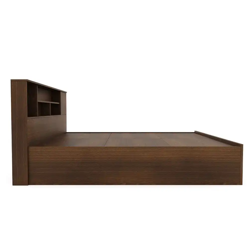 Nilkamal Mozart King Bed With Storage (Walnut) - Image 4