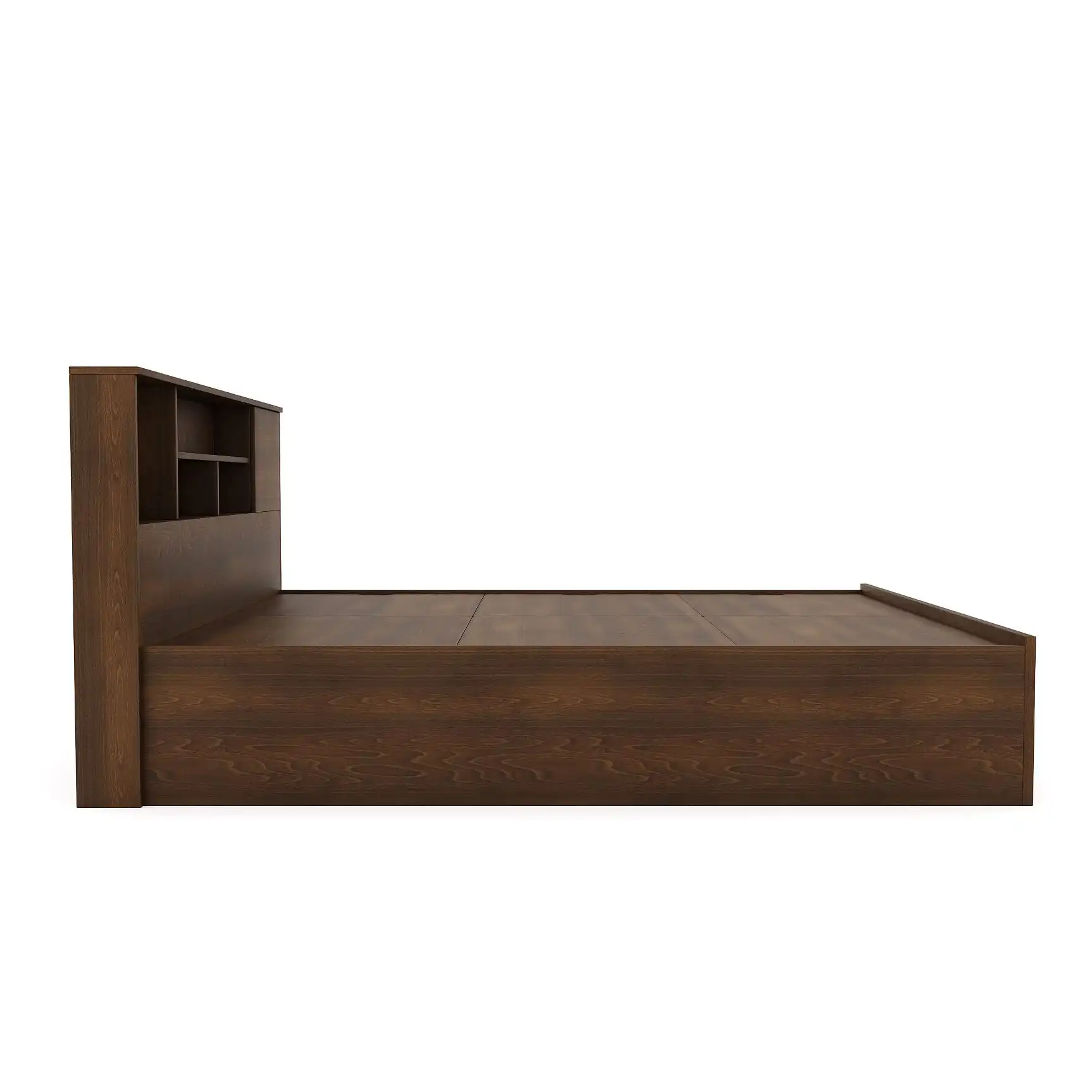 Nilkamal Mozart Queen Bed With Storage (Walnut) - Image 5