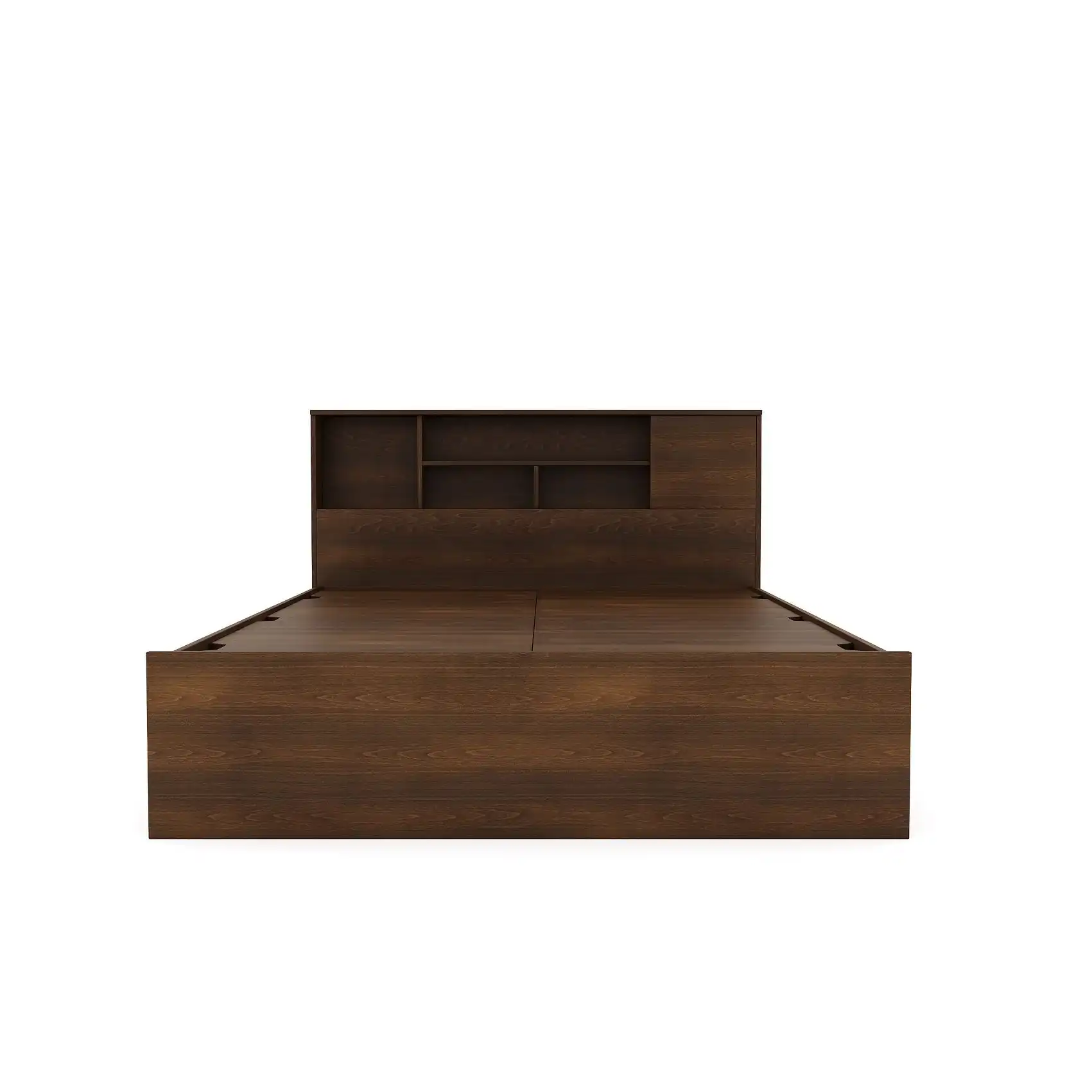 Nilkamal Mozart Queen Bed With Storage (Walnut) - Image 6