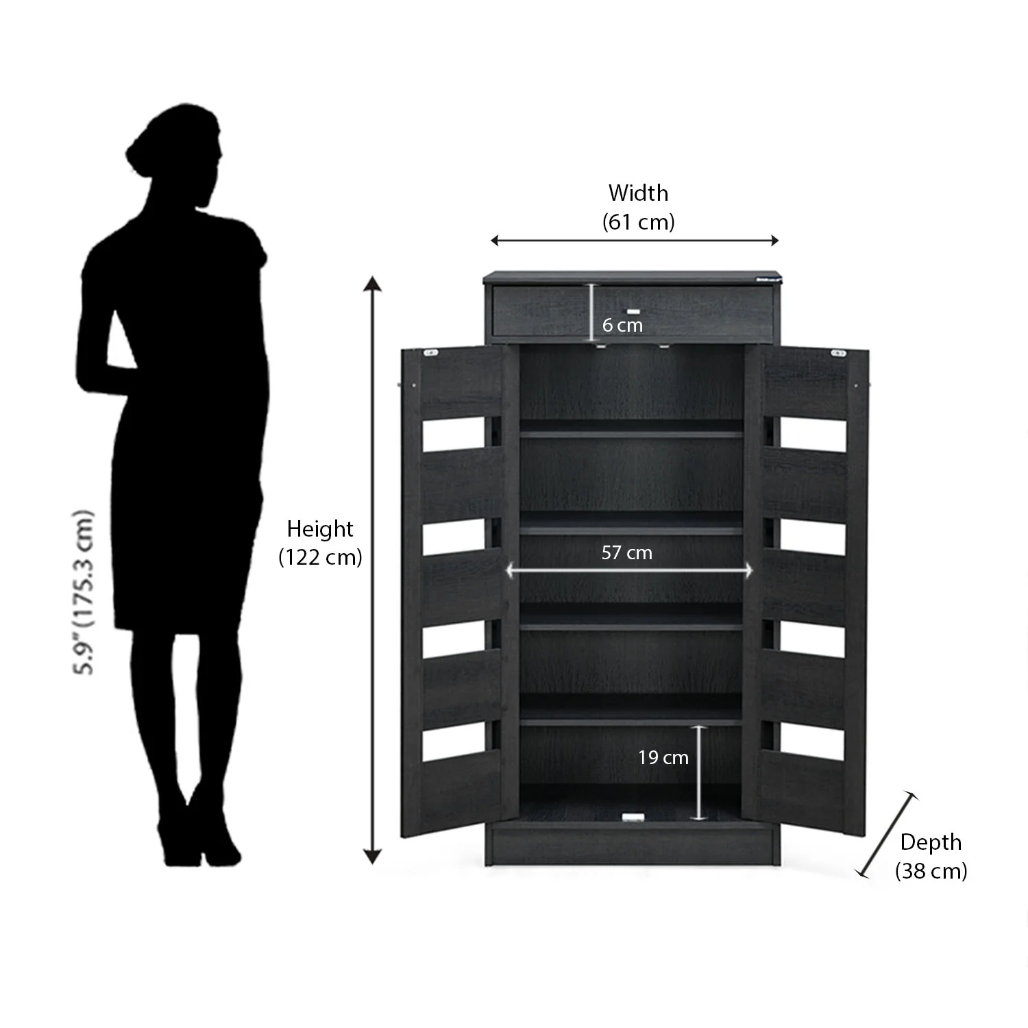 Nilkamal Murano Shoe Cabinet - Image 14