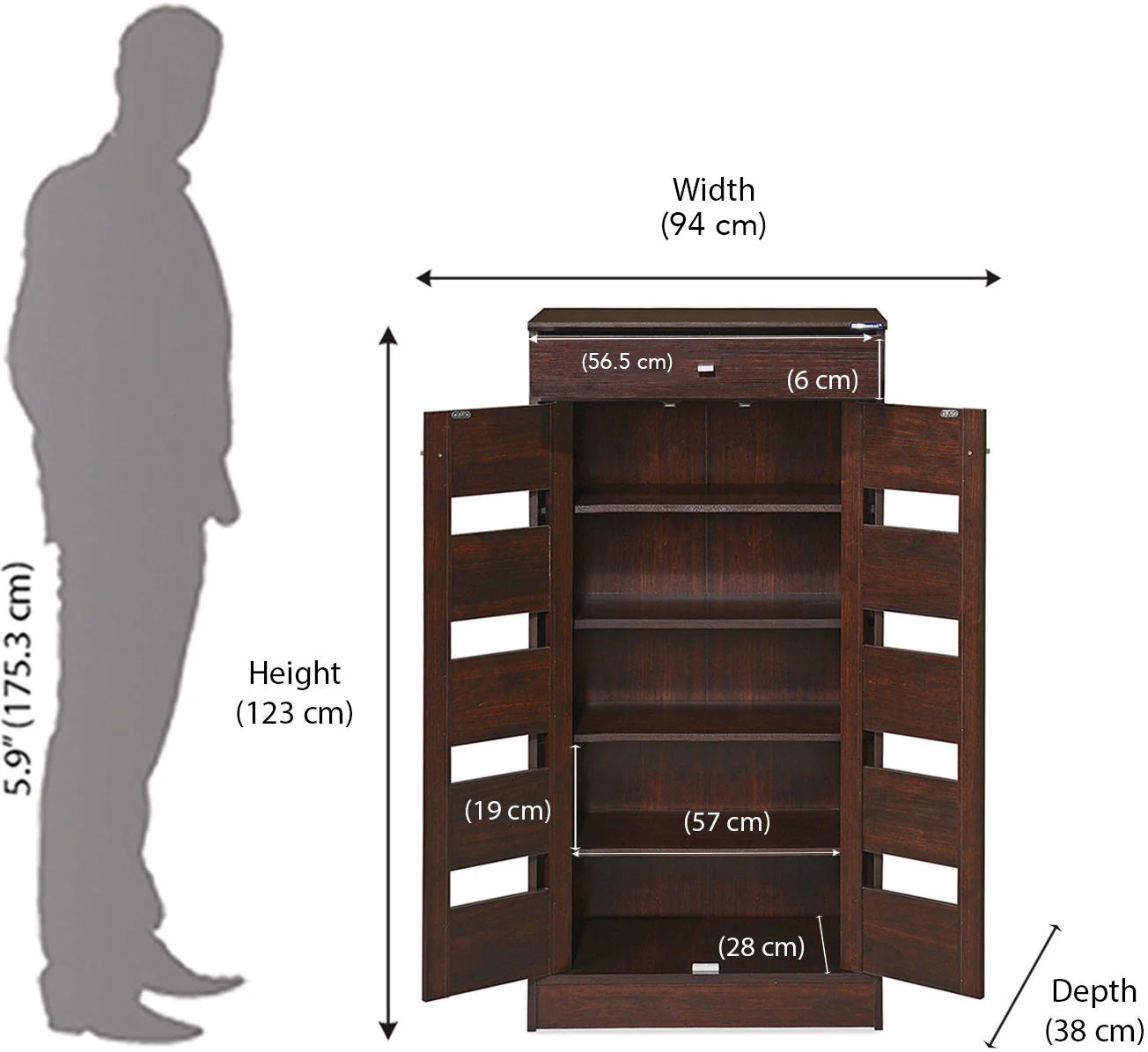 Nilkamal Murano Shoe Cabinet - Image 4