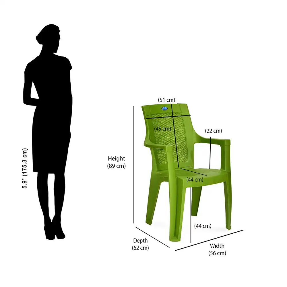 Nilkamal Mystique Plastic Arm Chair - Image 26