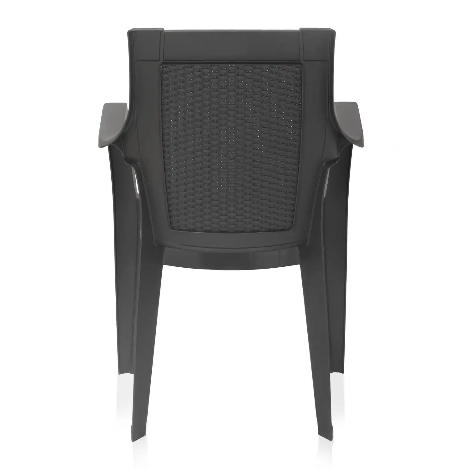 Nilkamal Mystique Plastic Arm Chair (Charcoal Grey) - Image 8