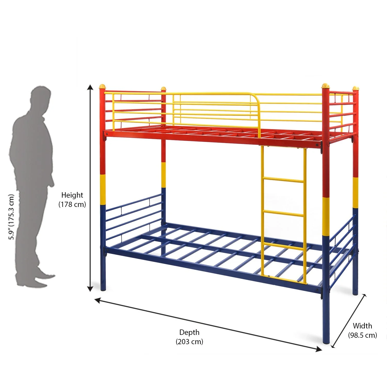 Nilkamal Nemo Metal Bunk Bed (Multicolor) - Image 6