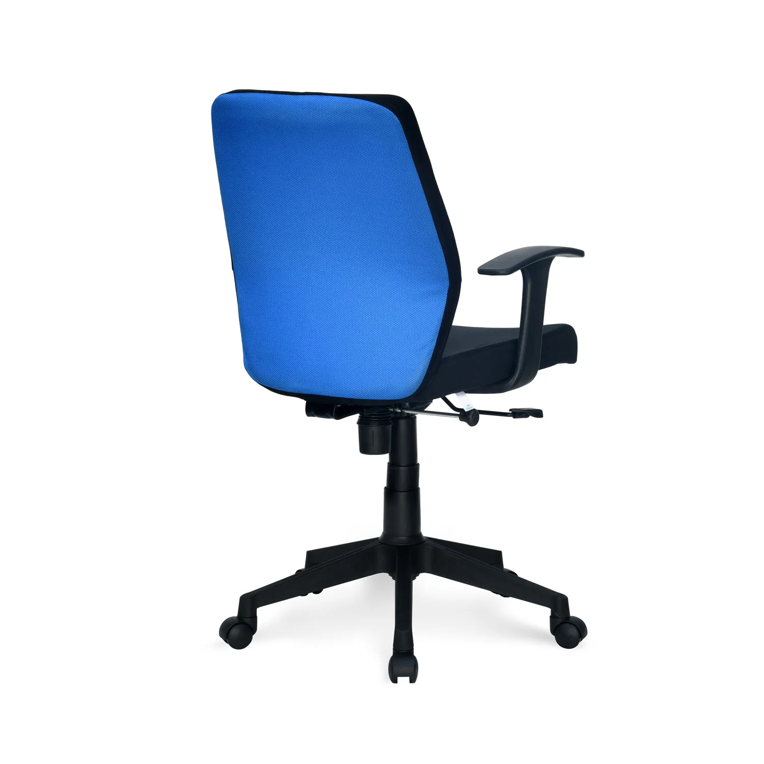 Nilkamal Nile Neo Low Back Upholstered Office Chair with Push Back Mechanism (Blue) - Image 6