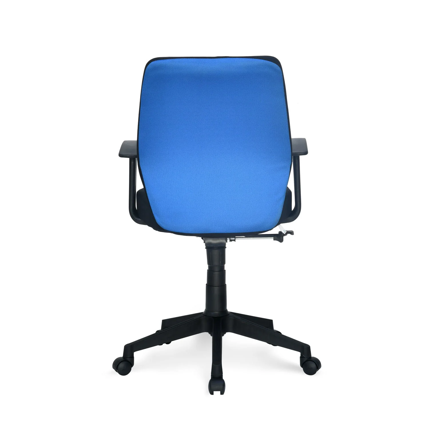 Nilkamal Nile Neo Low Back Upholstered Office Chair with Push Back Mechanism (Blue) - Image 7
