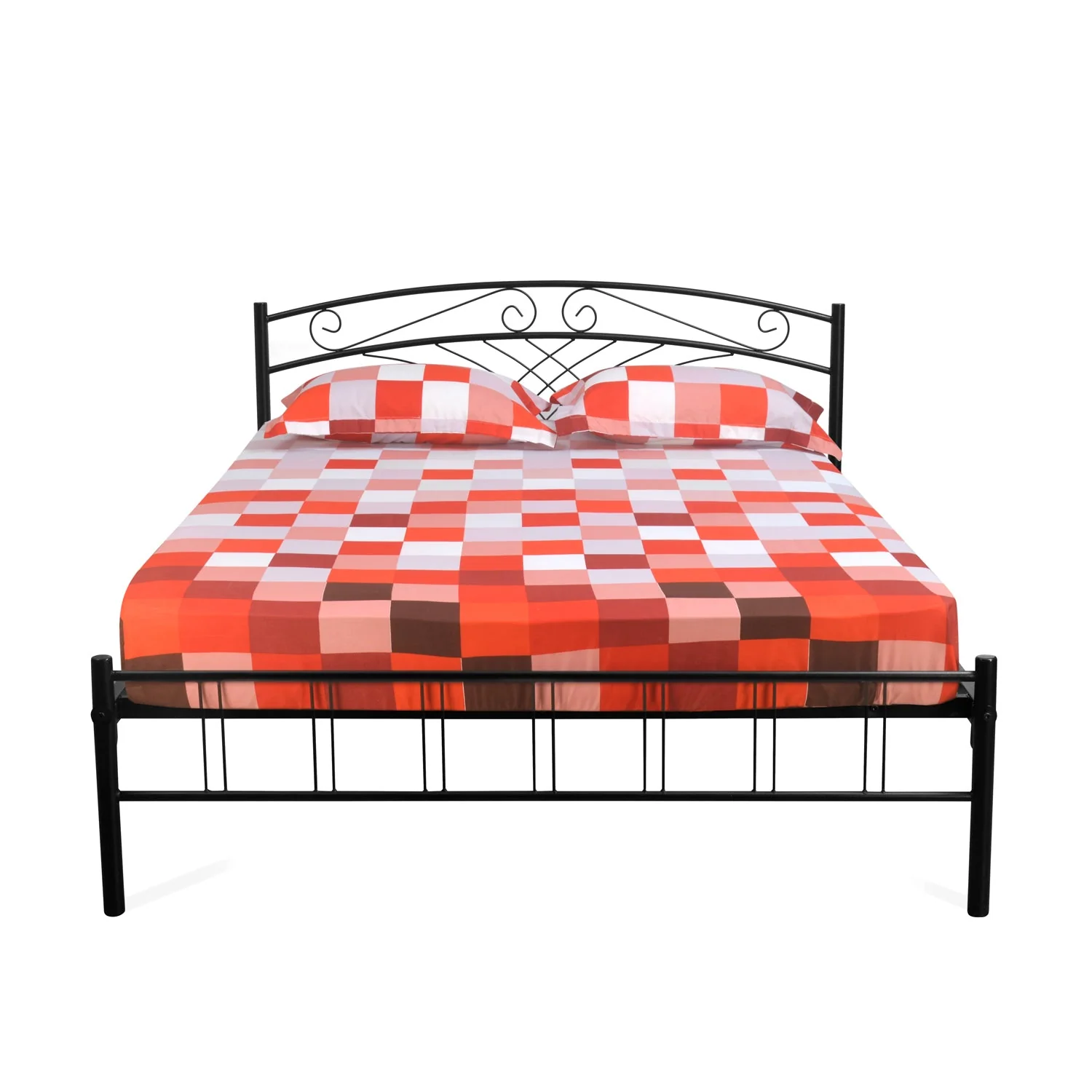 Nilkamal Nimbo Metal King Bed (Black) - Image 7