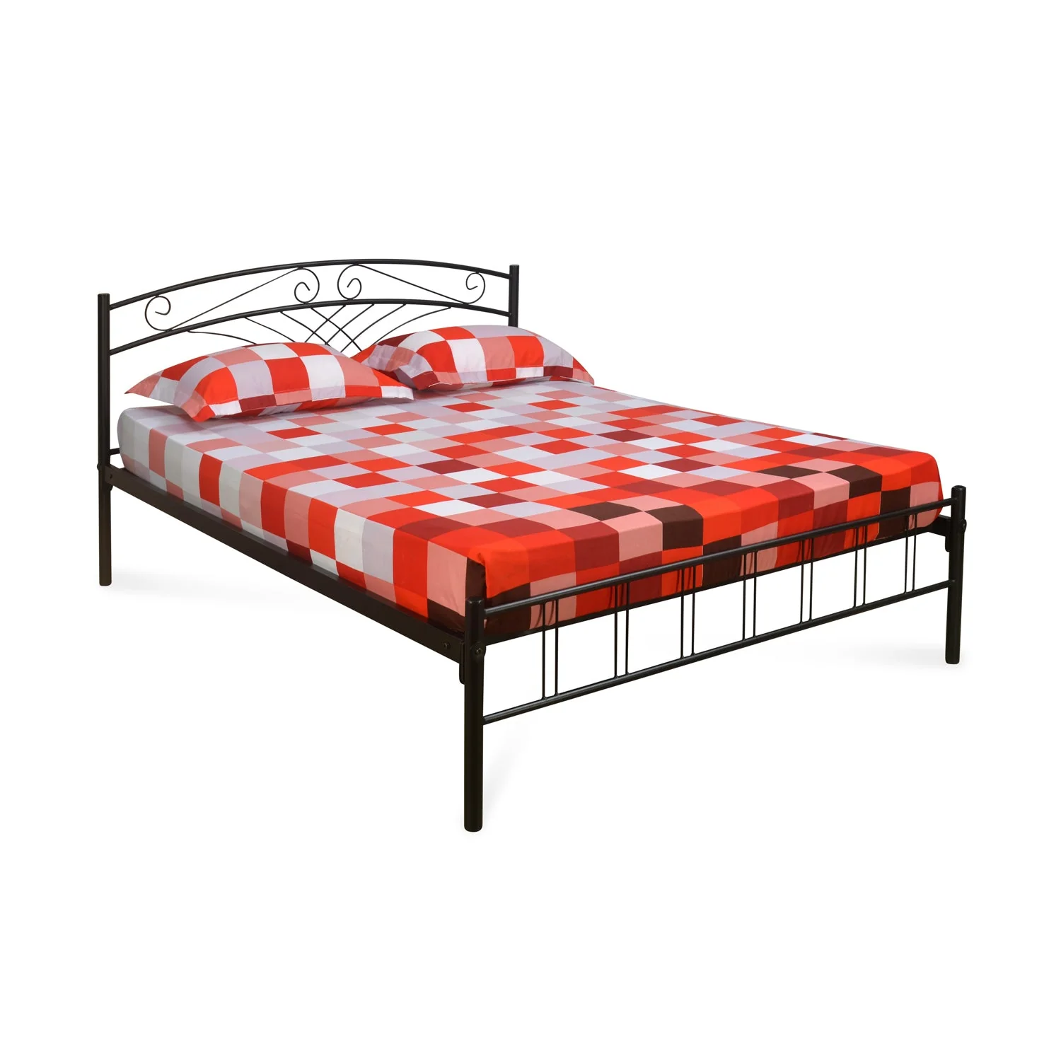 Nilkamal Nimbo Metal Queen Bed (Black) - Image 8
